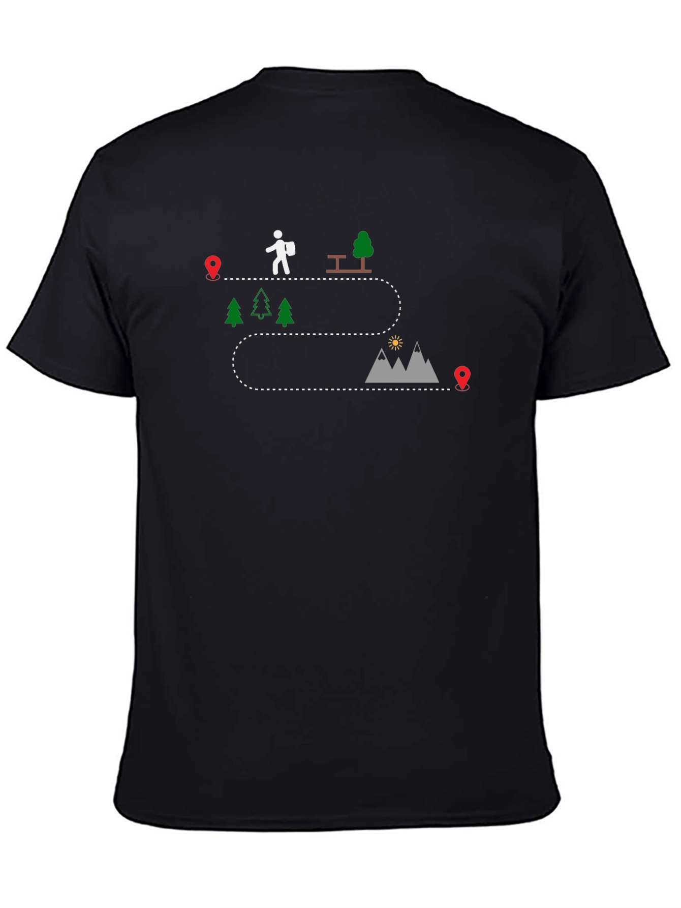 Adventure Route Black T-Shirt