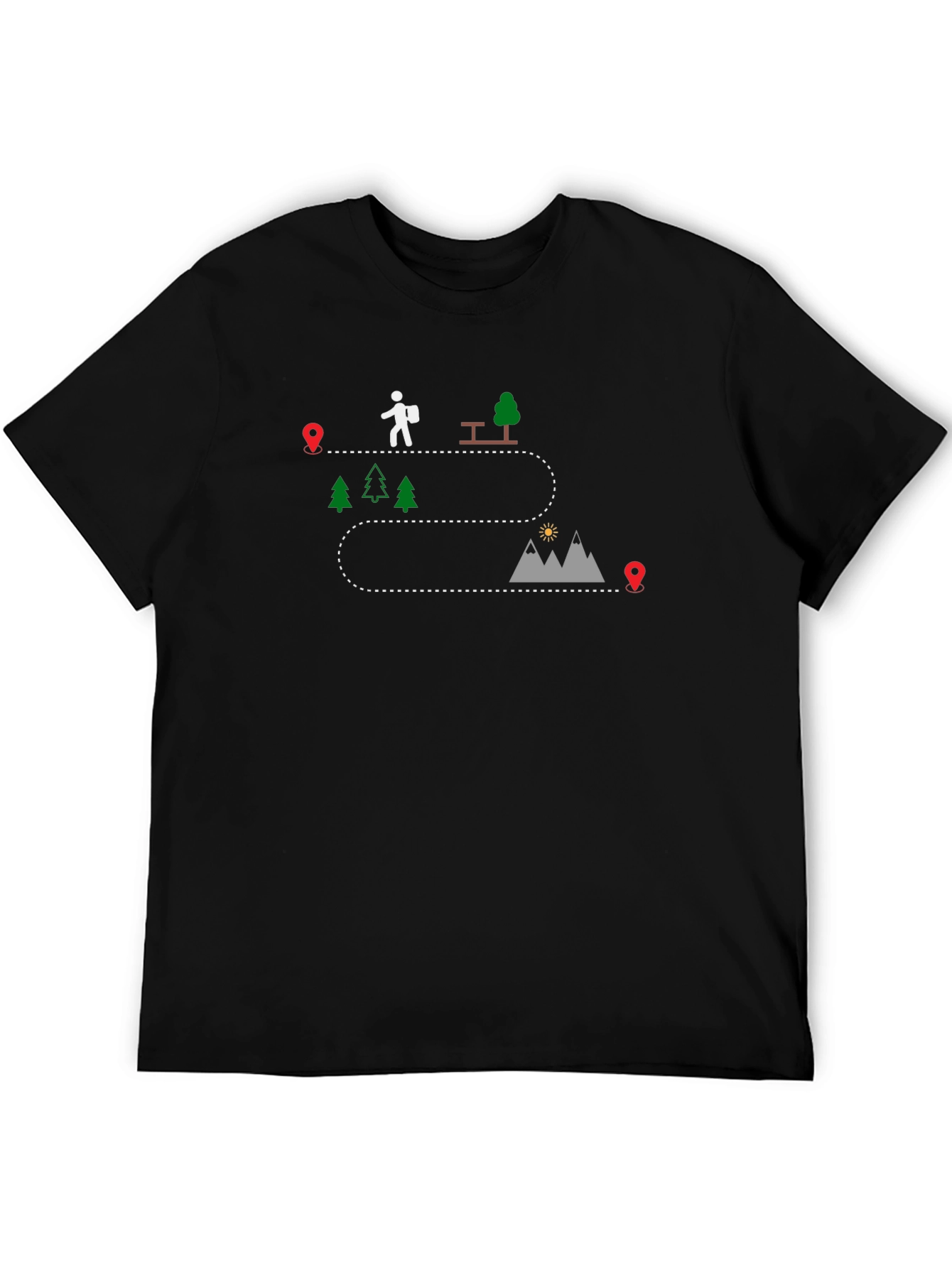 Adventure Route Black T-Shirt