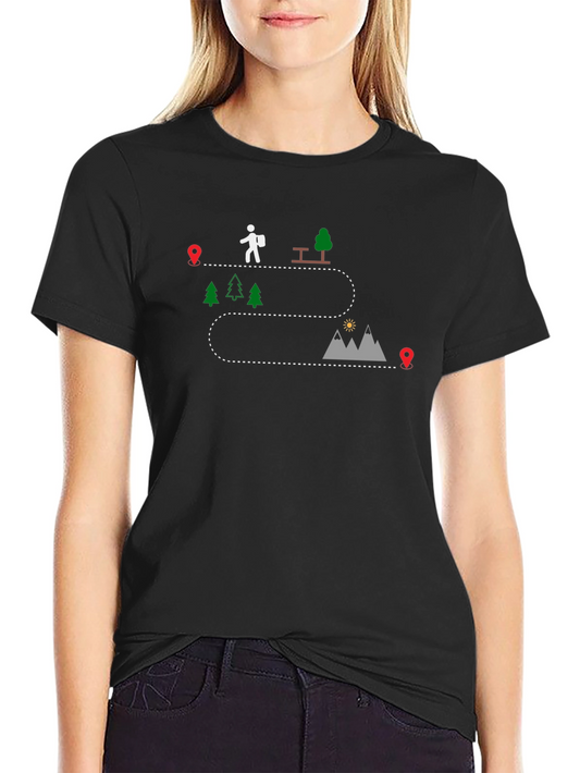 Adventure Route Black T-Shirt