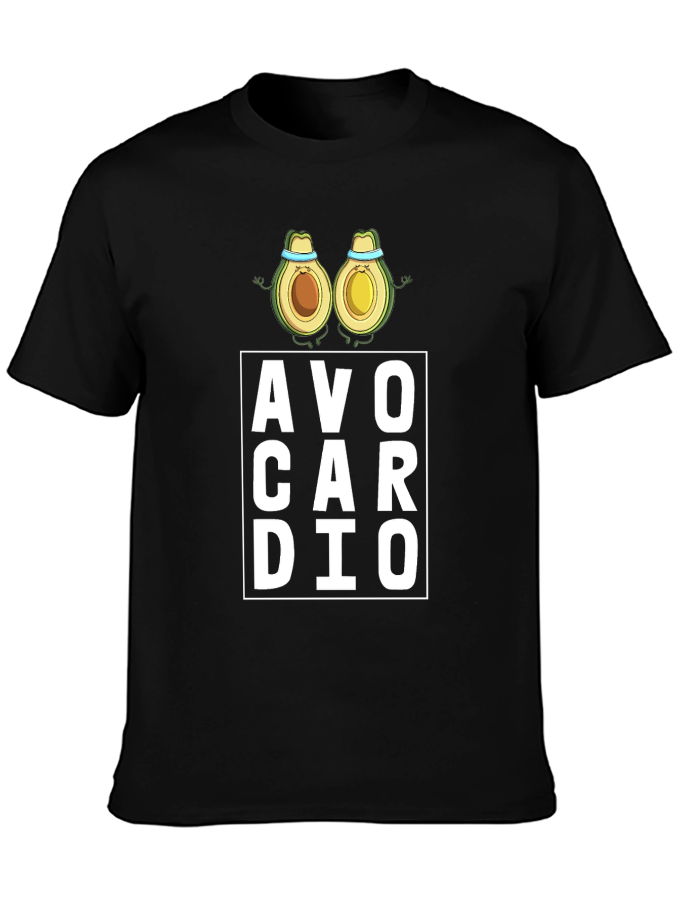 Avo Cardio Black T-Shirt - Gym Workout Tee