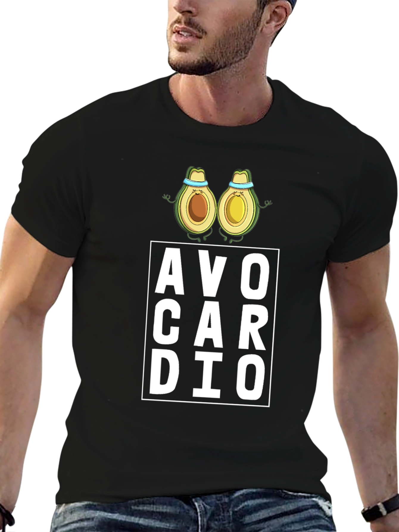 Avo Cardio Black T-Shirt - Gym Workout Tee