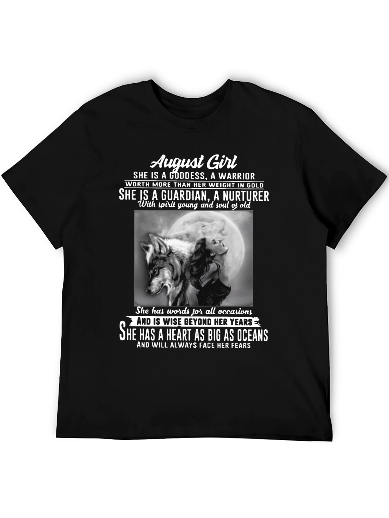 August Girl Wolf Graphic T-Shirt