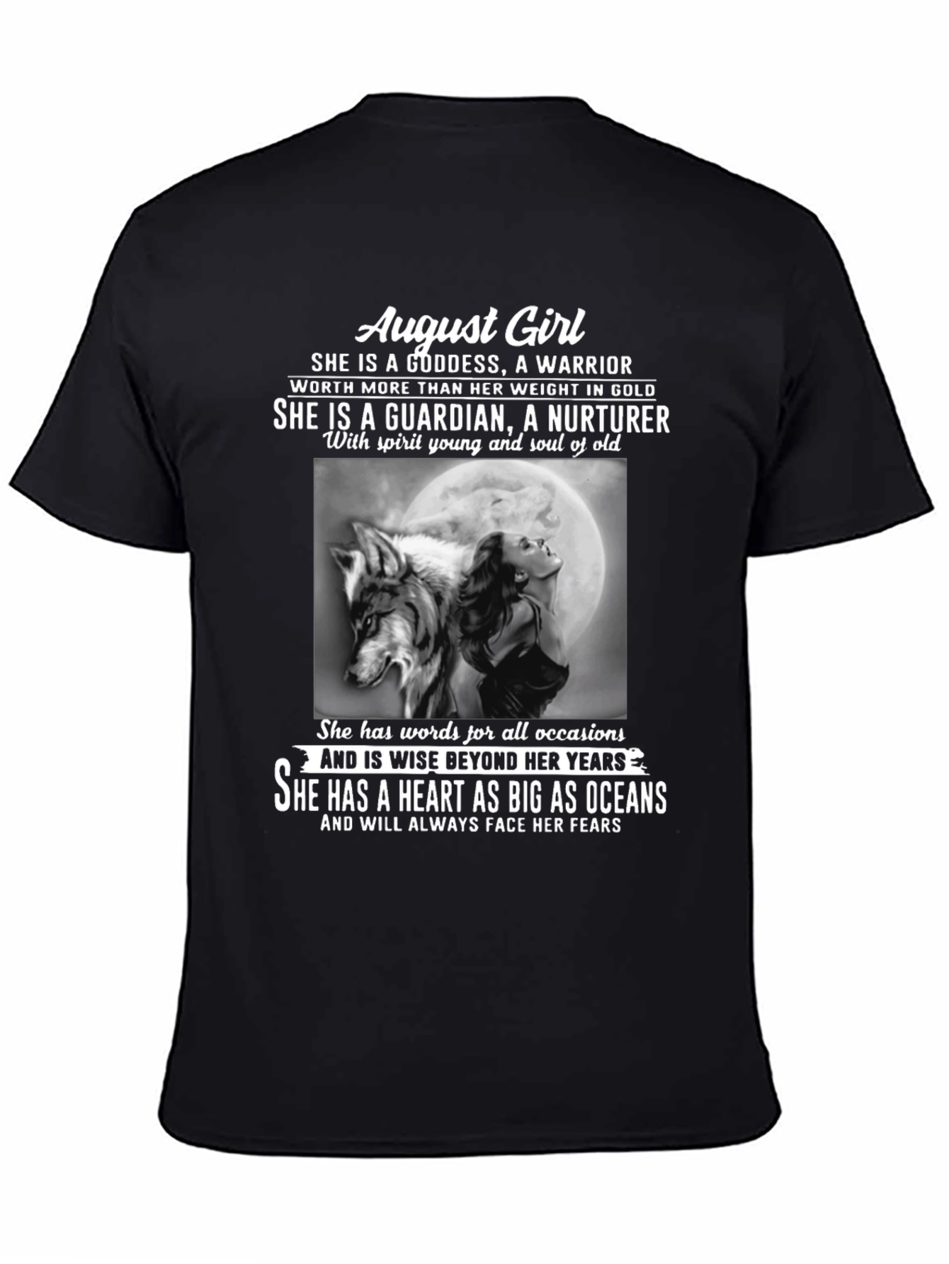 August Girl Wolf Graphic T-Shirt