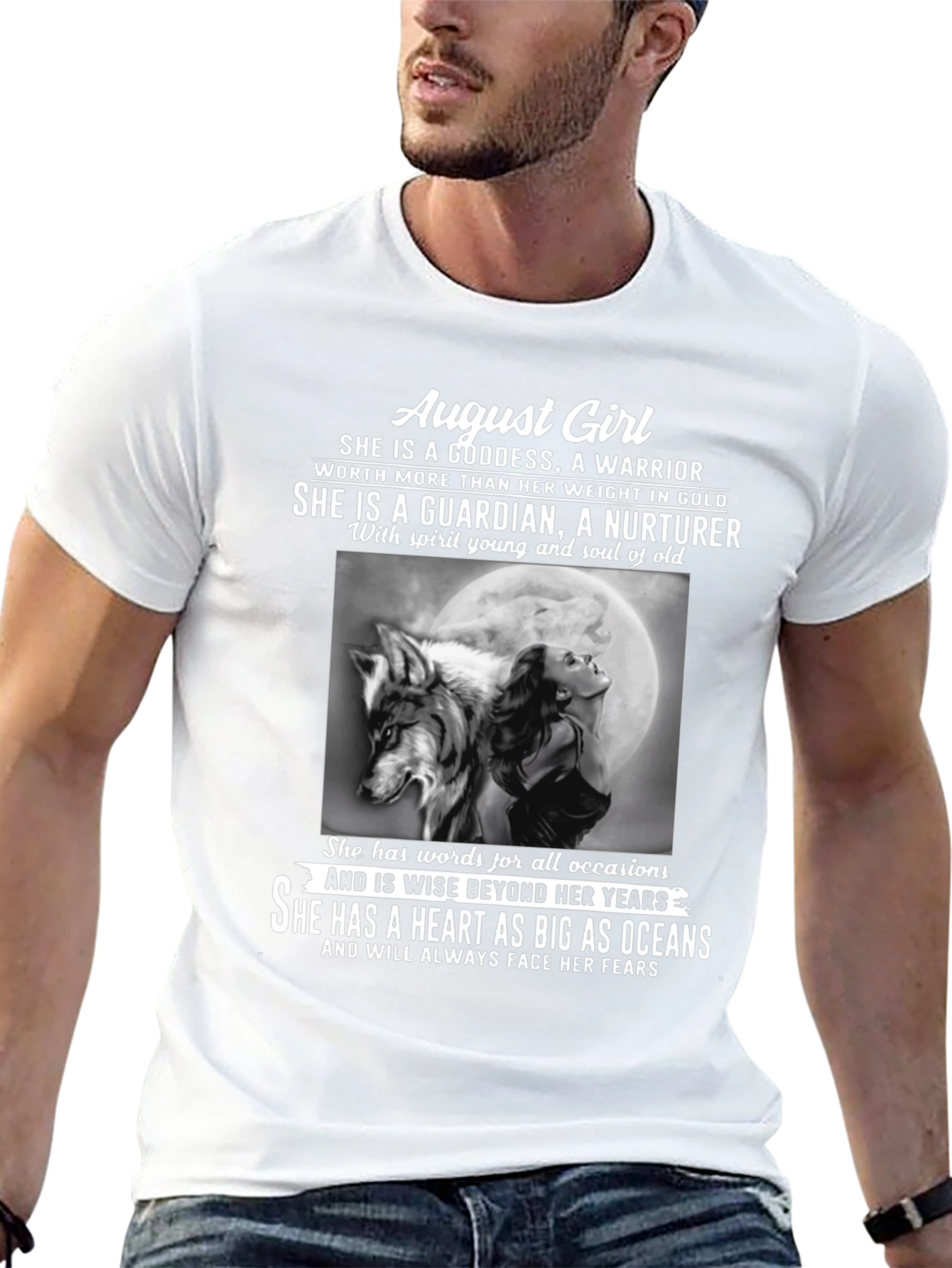 August Girl Wolf Graphic T-Shirt