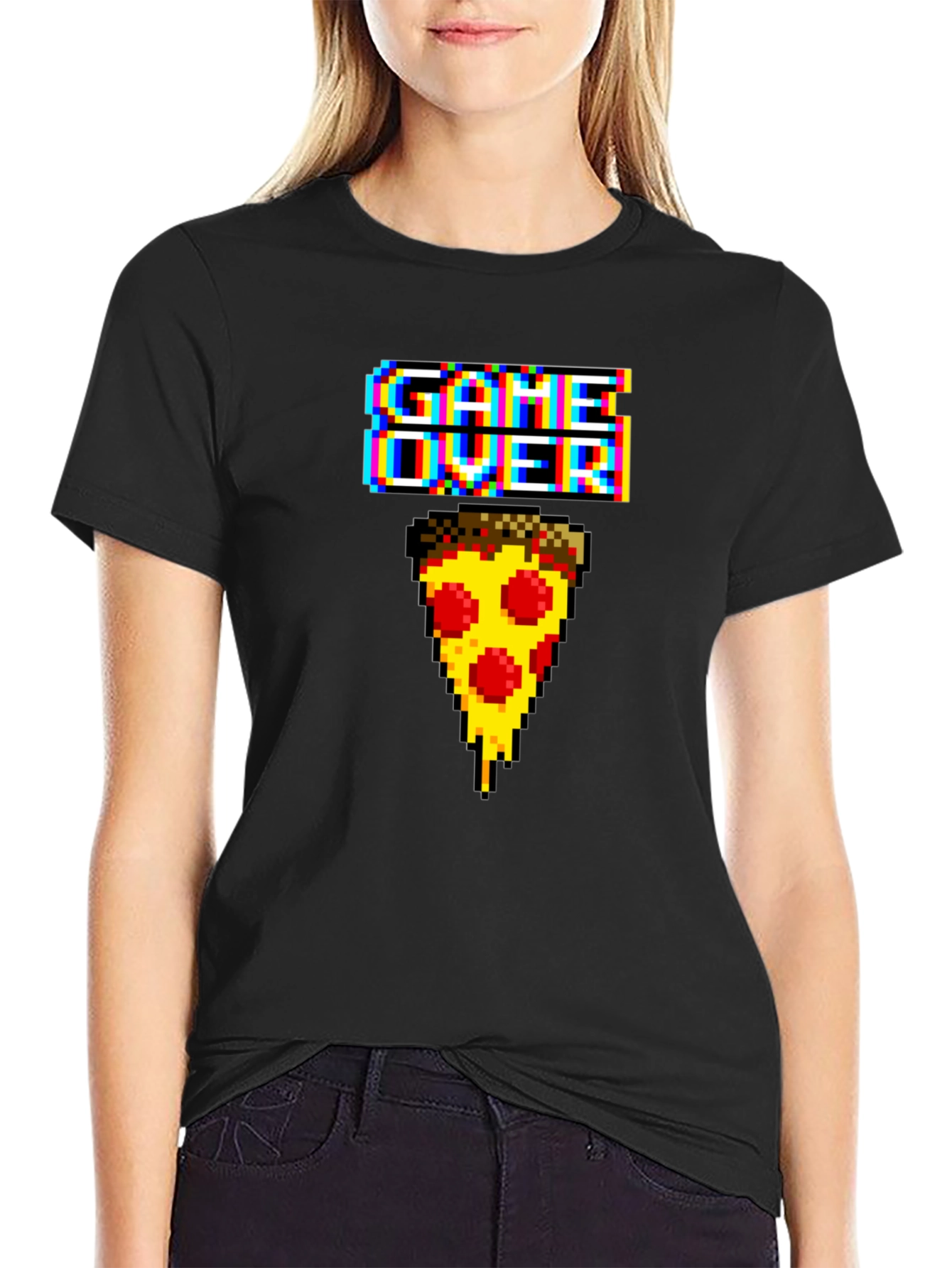 Game Over Pizza Graphic Tee