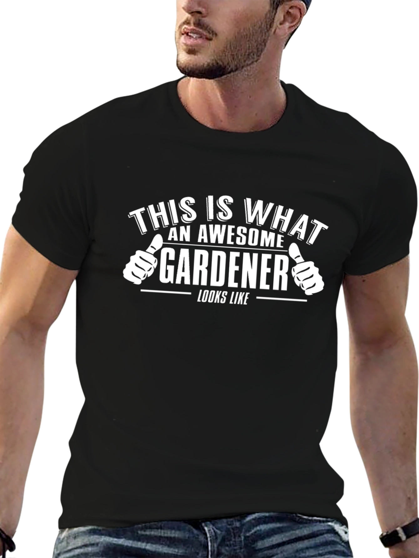 Awesome Gardener Graphic Tee - Black Cotton T-Shirt