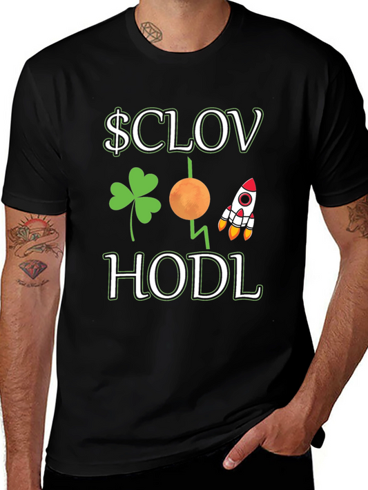 $CLOV HODL T-Shirt - Clover Health to the Moon!
