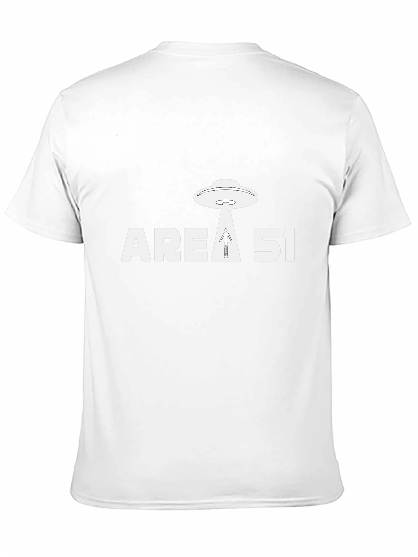 Area 51 UFO Abduction Graphic Tee - Black