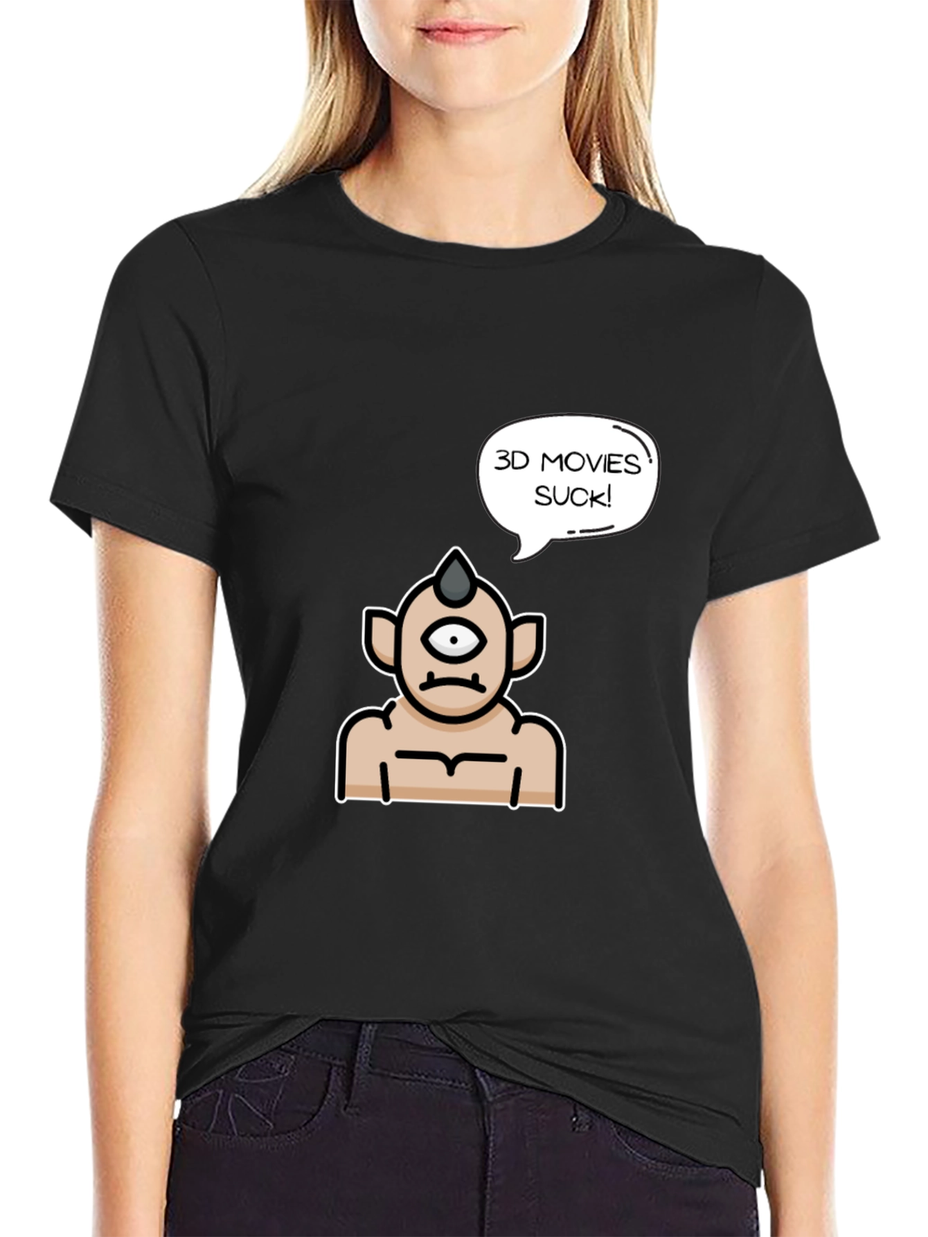 3D Movies Suck Graphic Tee