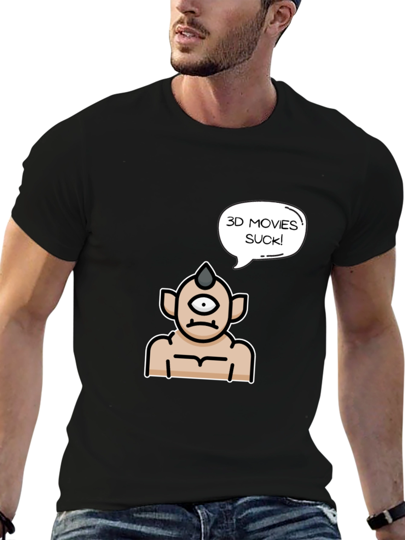 3D Movies Suck Graphic Tee