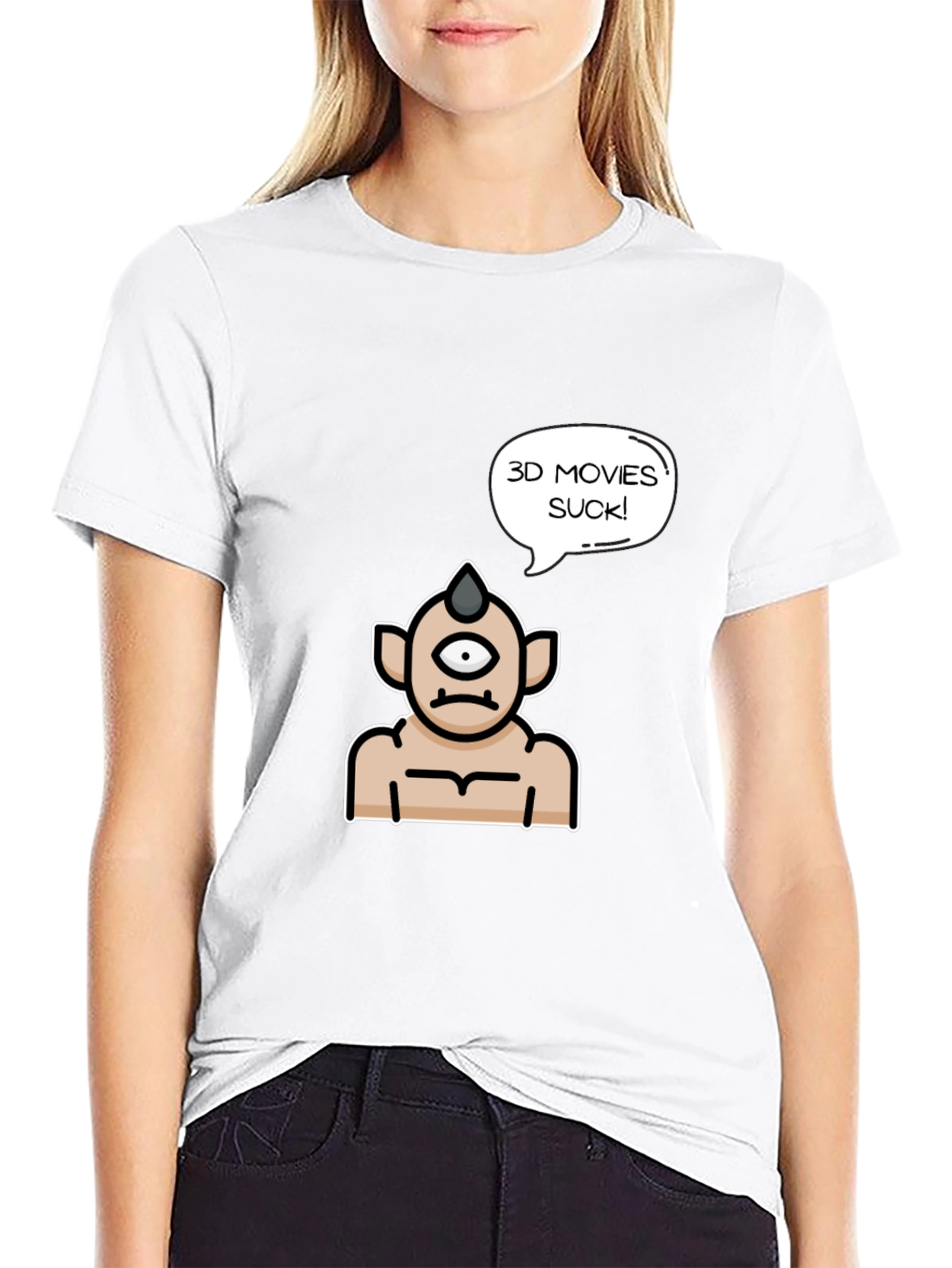 3D Movies Suck Graphic Tee