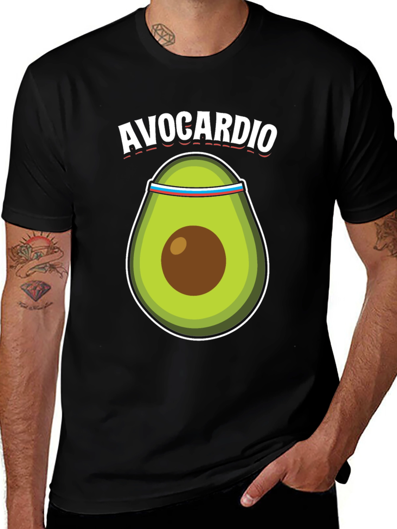 Avocardio T-Shirt - Fitness Avocado Tee