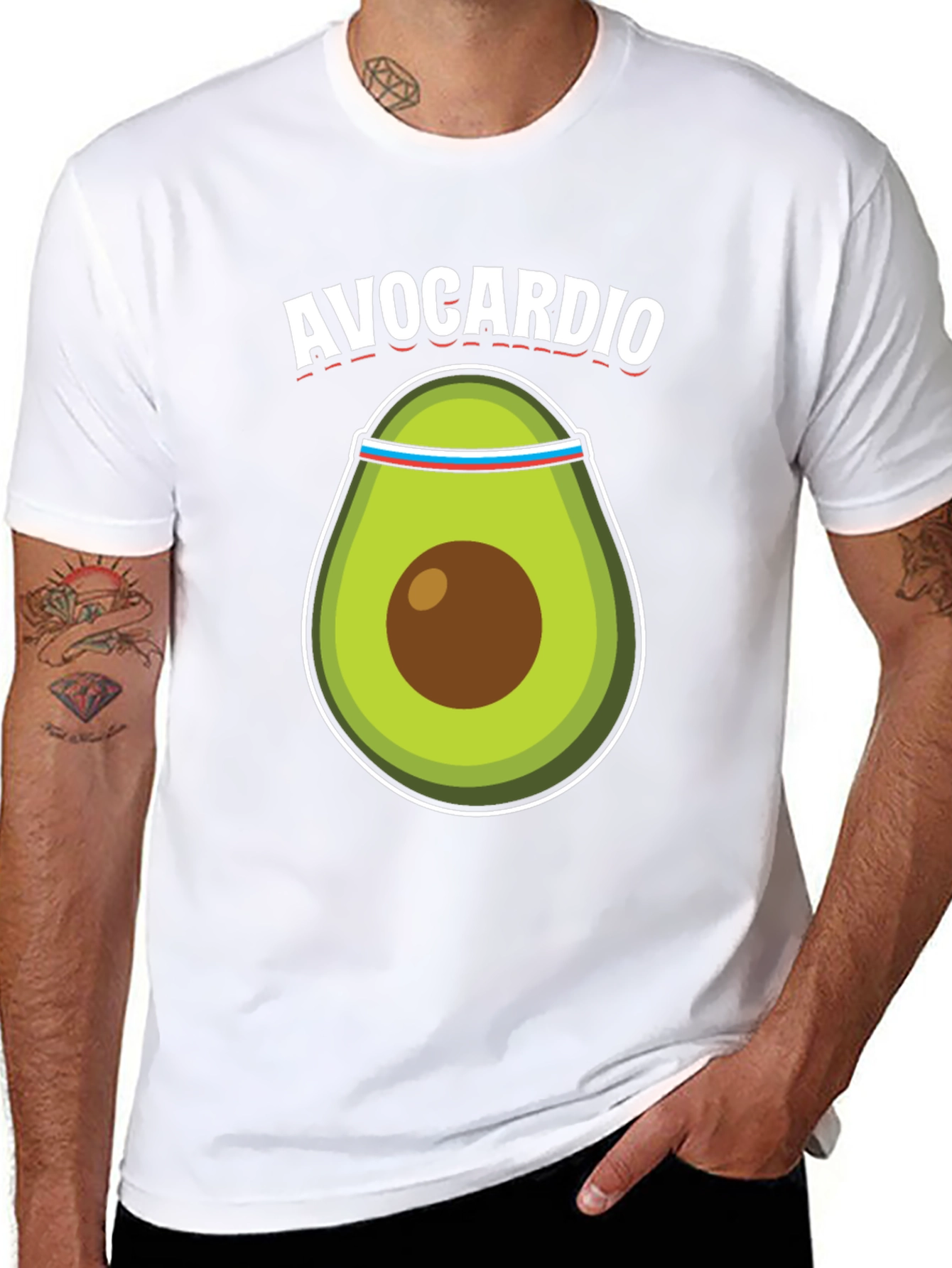 Avocardio T-Shirt - Fitness Avocado Tee