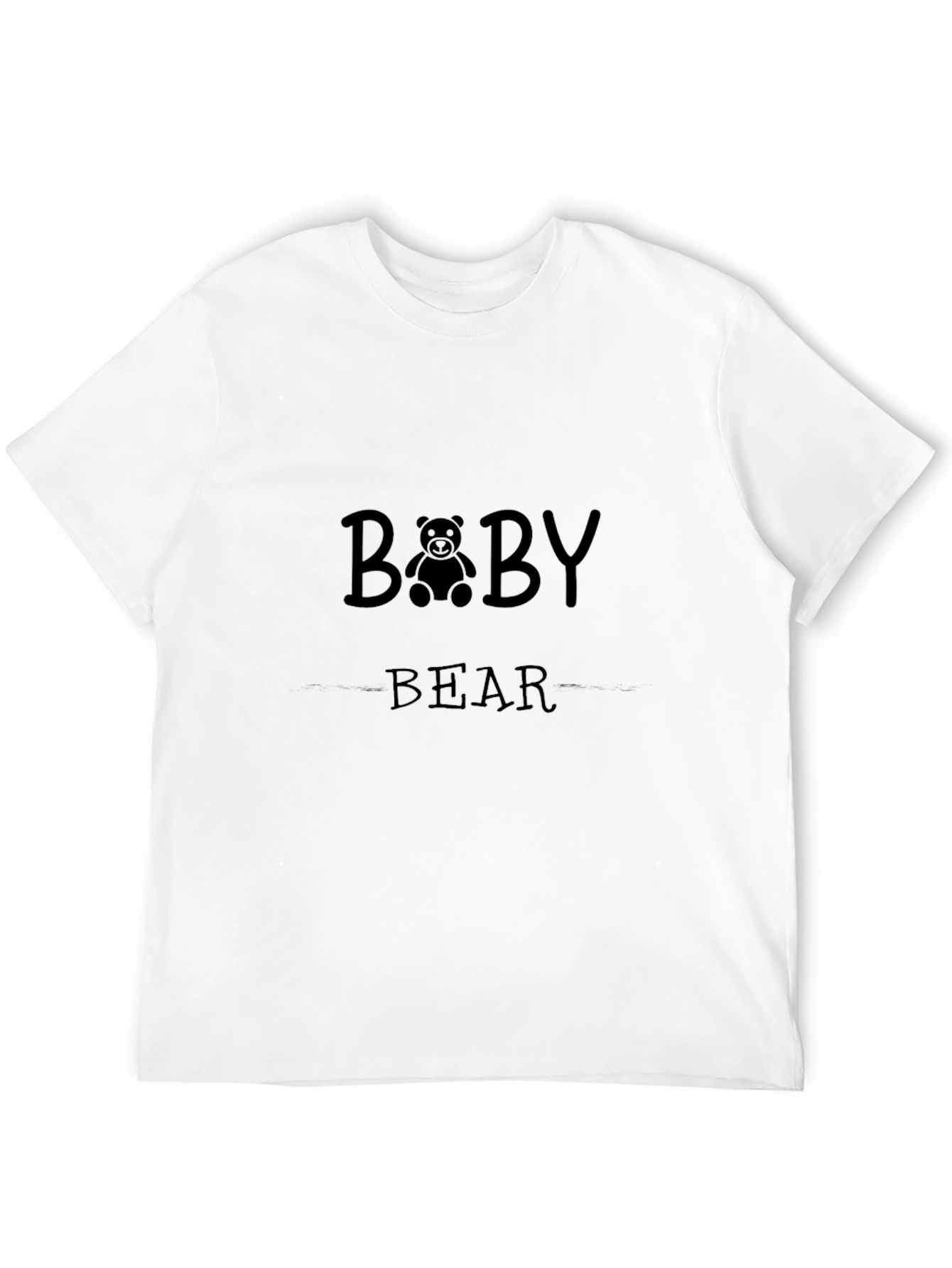 Baby Bear Black T-Shirt - Soft Cotton Tee