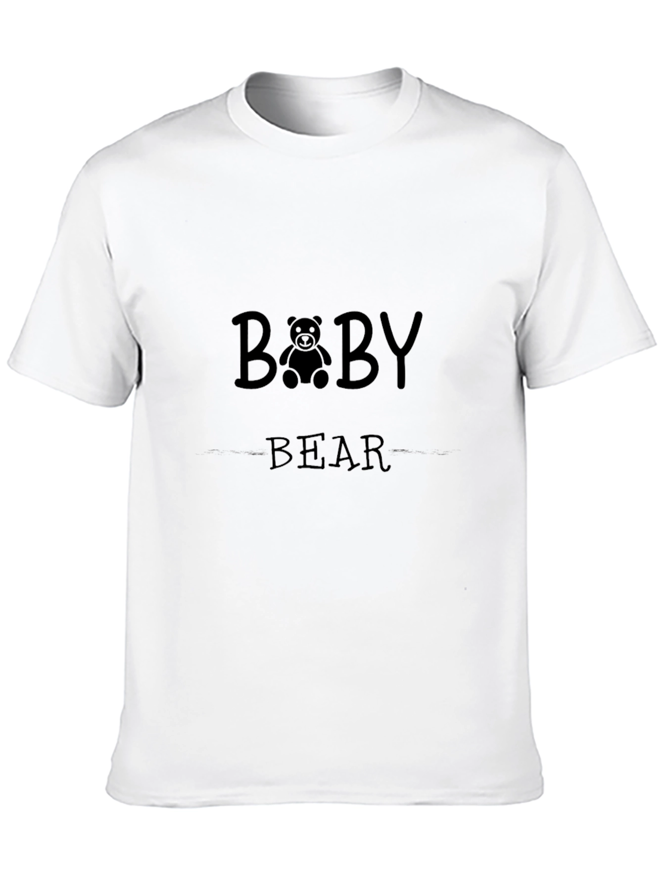 Baby Bear Black T-Shirt - Soft Cotton Tee