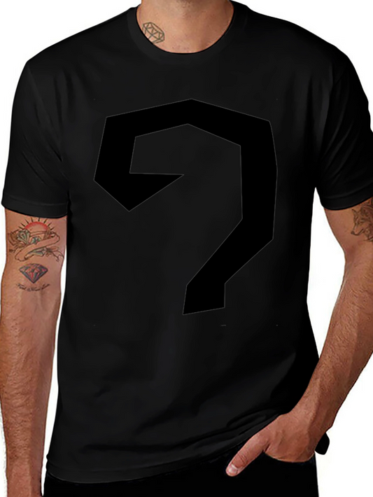 Abstract Geometric Black Tee Shirt