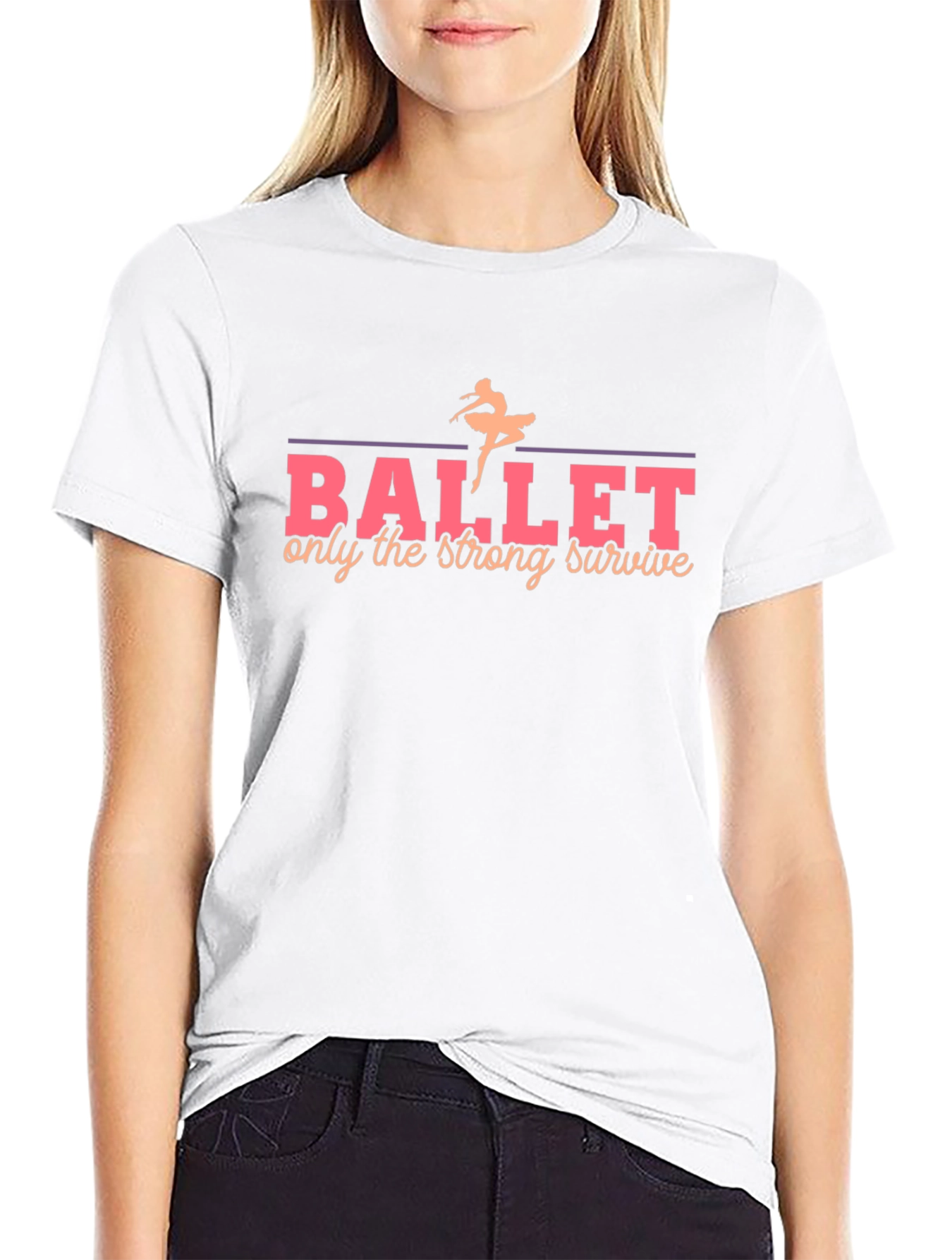 Ballet Strong Survive Black T-Shirt