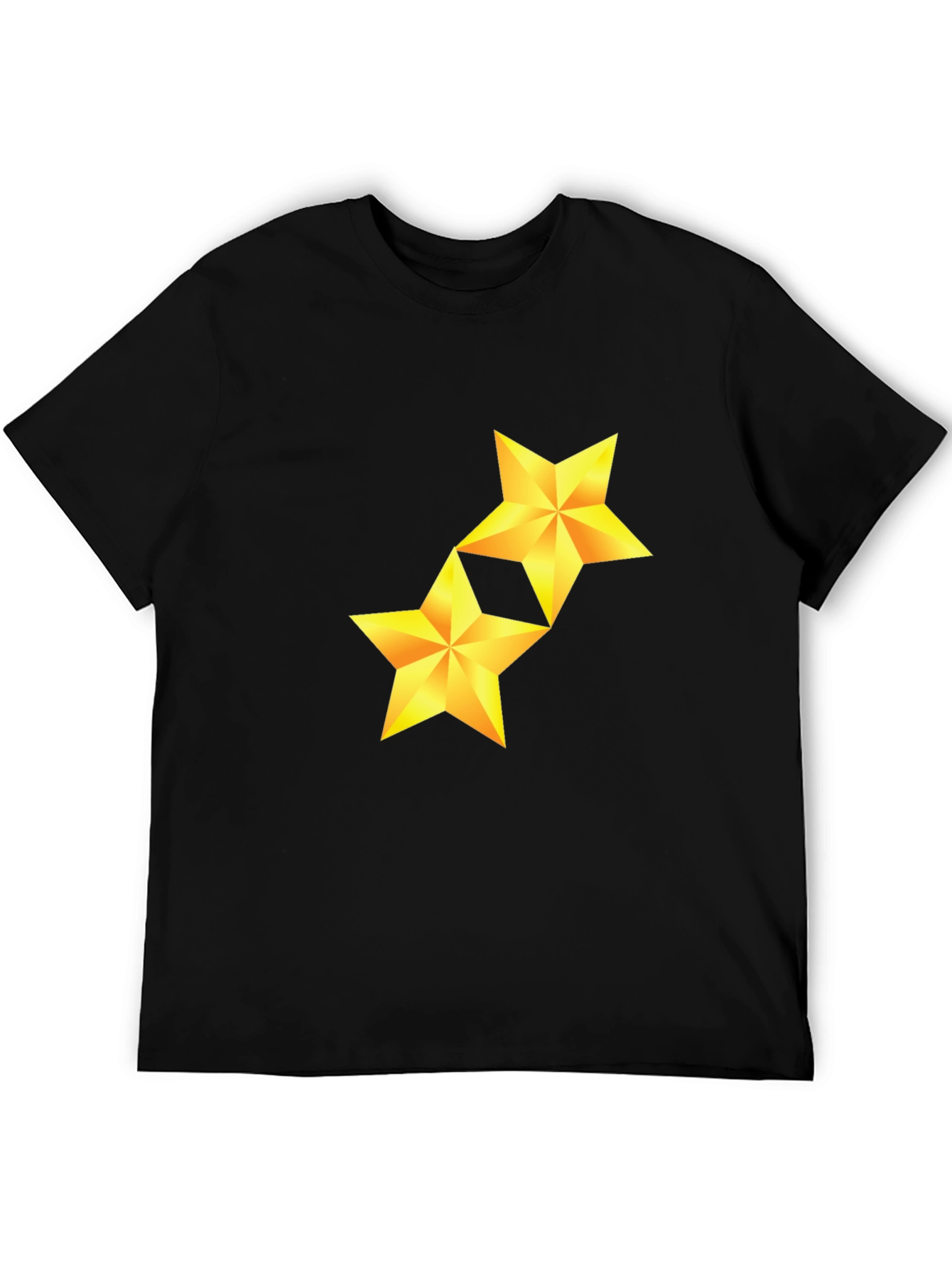Golden Star Graphic Black Tee