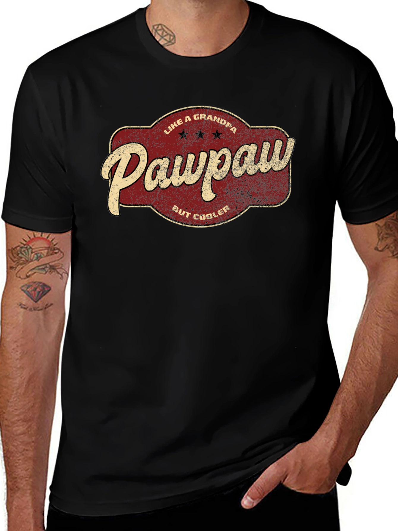 Pawpaw Like a Grandpa T-Shirt - Cool Grandfather Tee