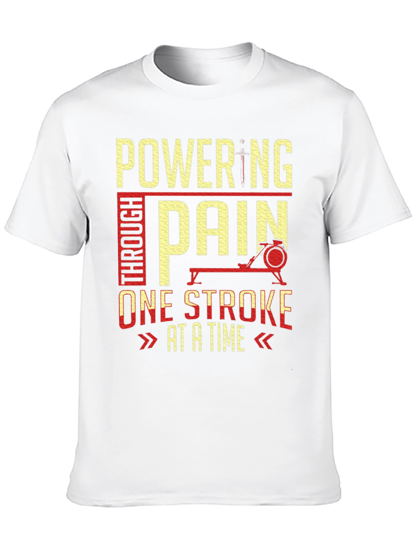 Powering Through Pain Rowing T-Shirt