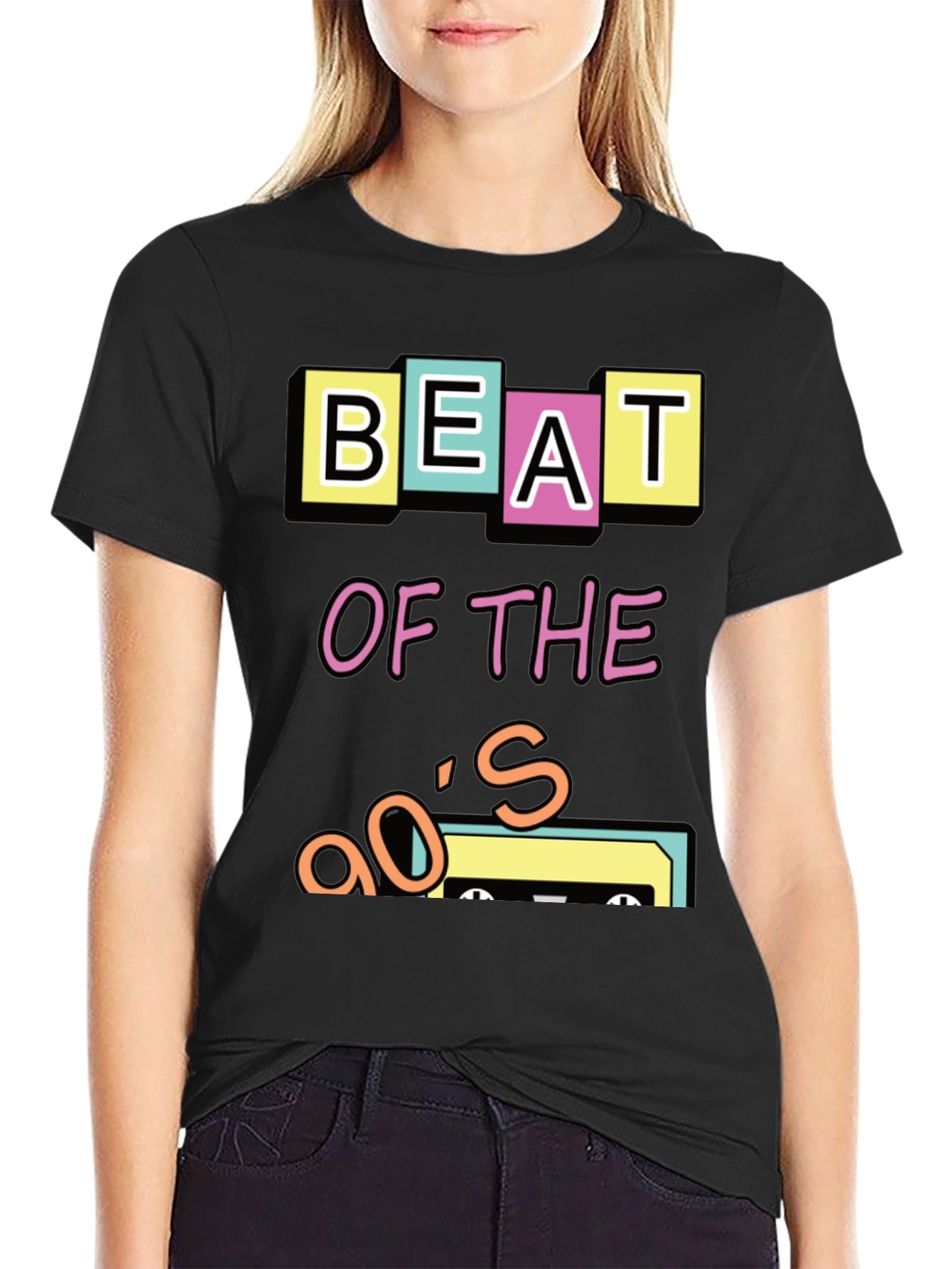 90s Beat Cassette Tape Graphic T-Shirt