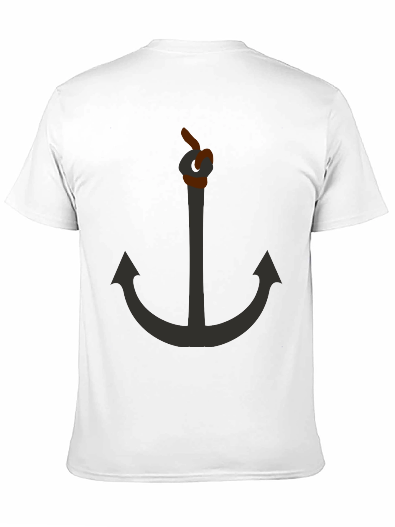 Anchor Graphic Black T-Shirt - Nautical Style