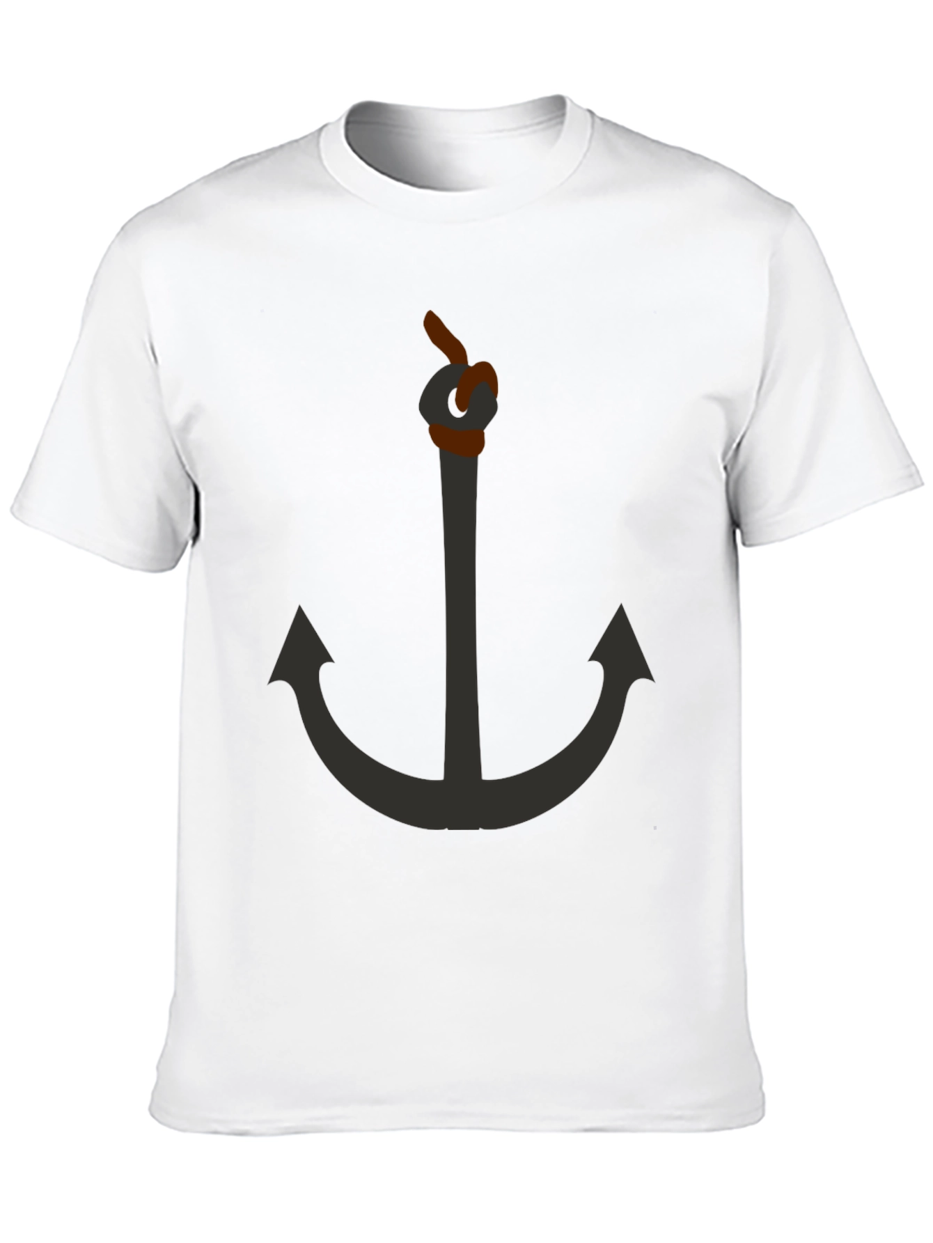 Anchor Graphic Black T-Shirt - Nautical Style