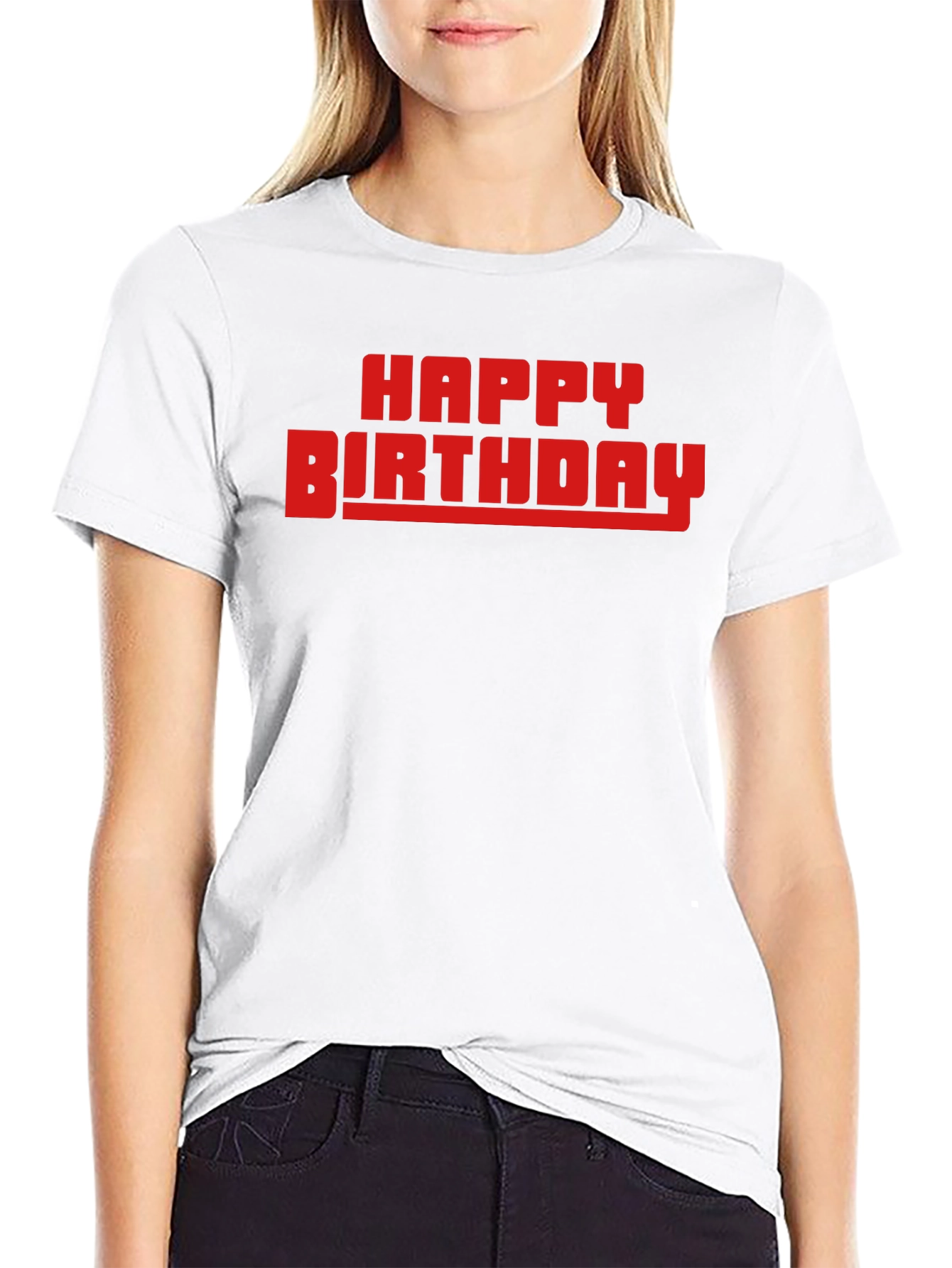 Happy Birthday Graphic T-Shirt - Black Cotton Tee