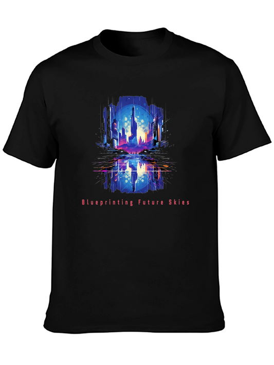 Future Skies T-Shirt - Blueprinting the Horizon