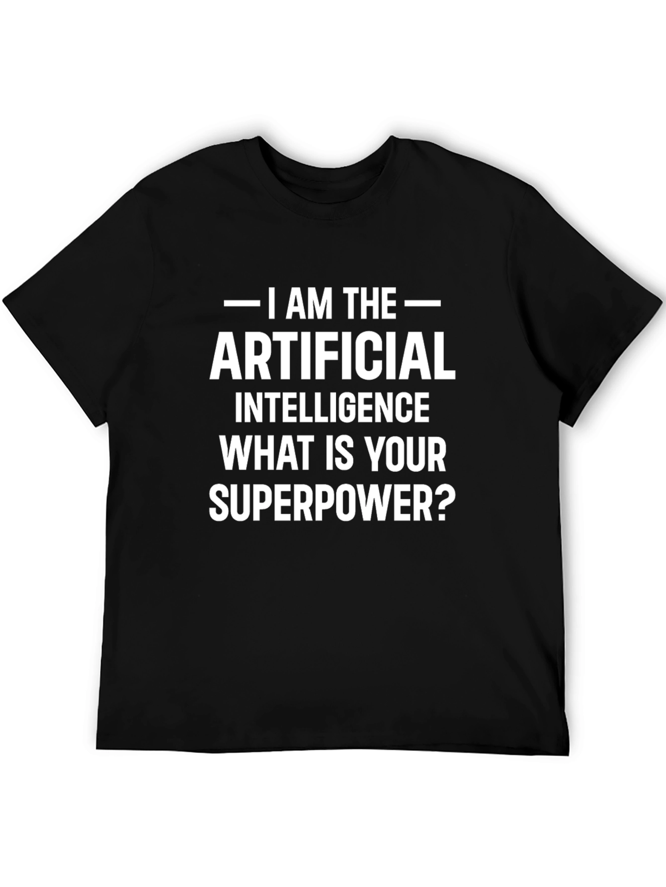AI Superpower Graphic Tee - Funny Tech T-Shirt