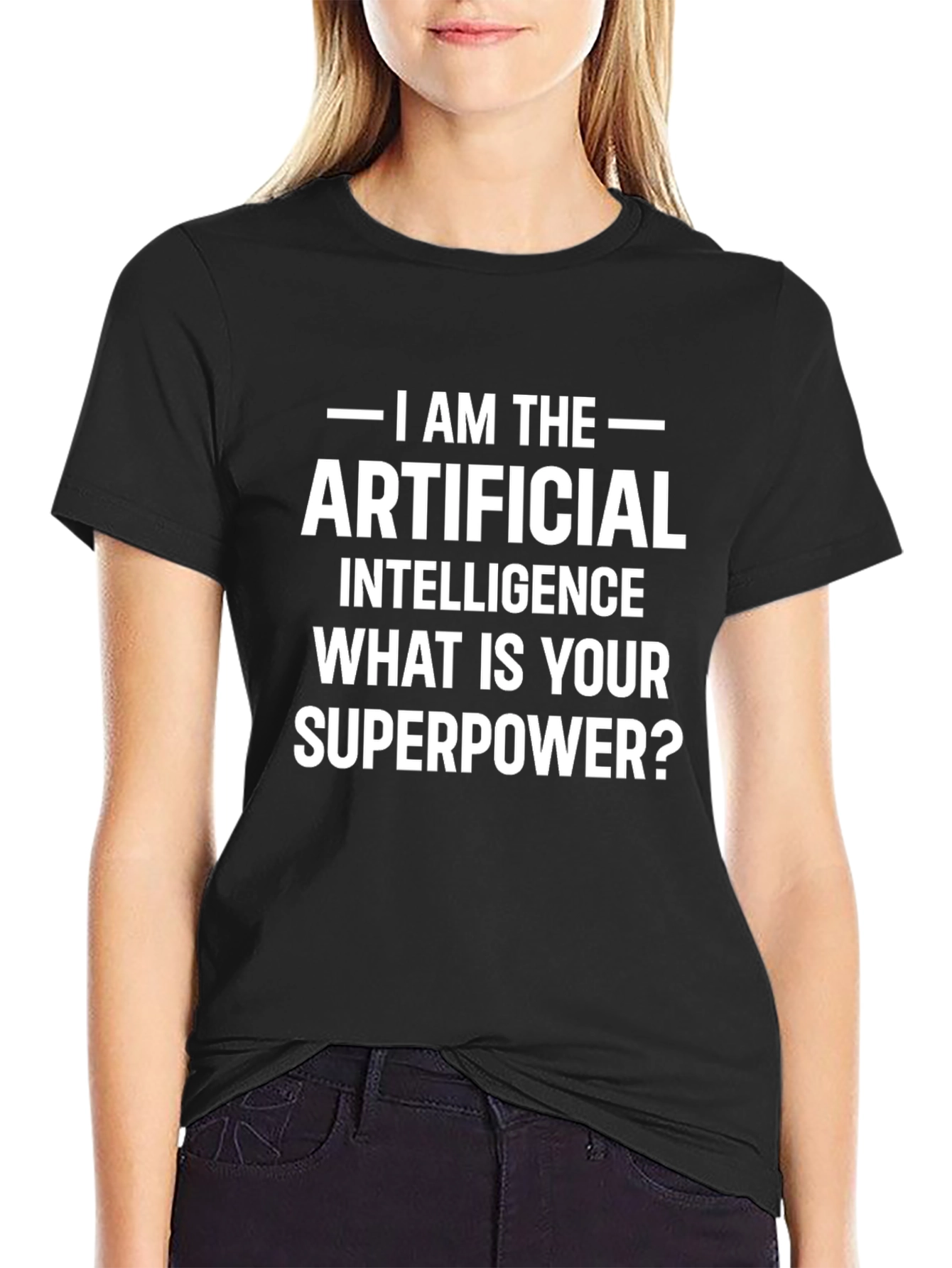 AI Superpower Graphic Tee - Funny Tech T-Shirt