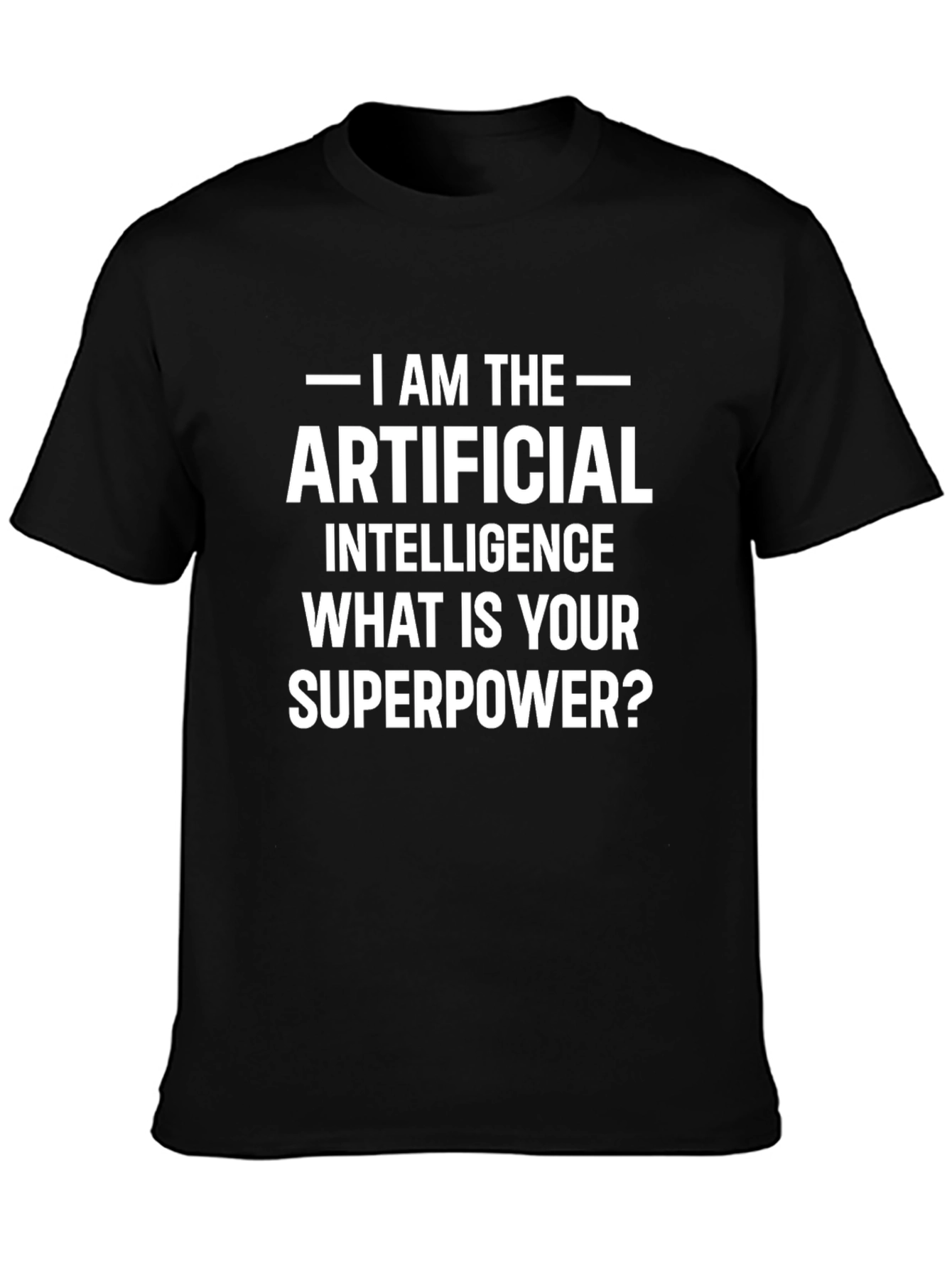 AI Superpower Graphic Tee - Funny Tech T-Shirt