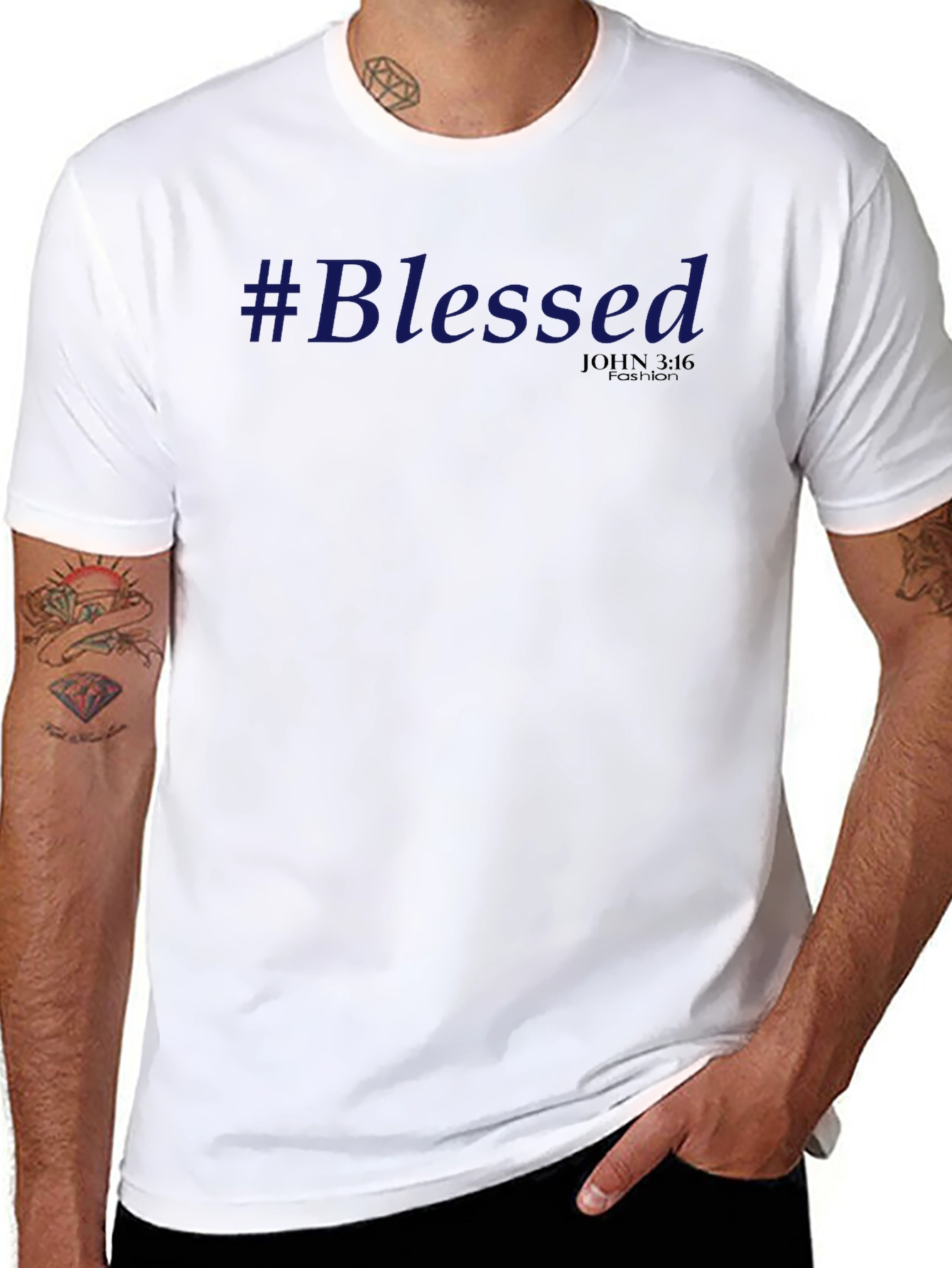 #Blessed Graphic T-Shirt - Christian Inspired Fashion