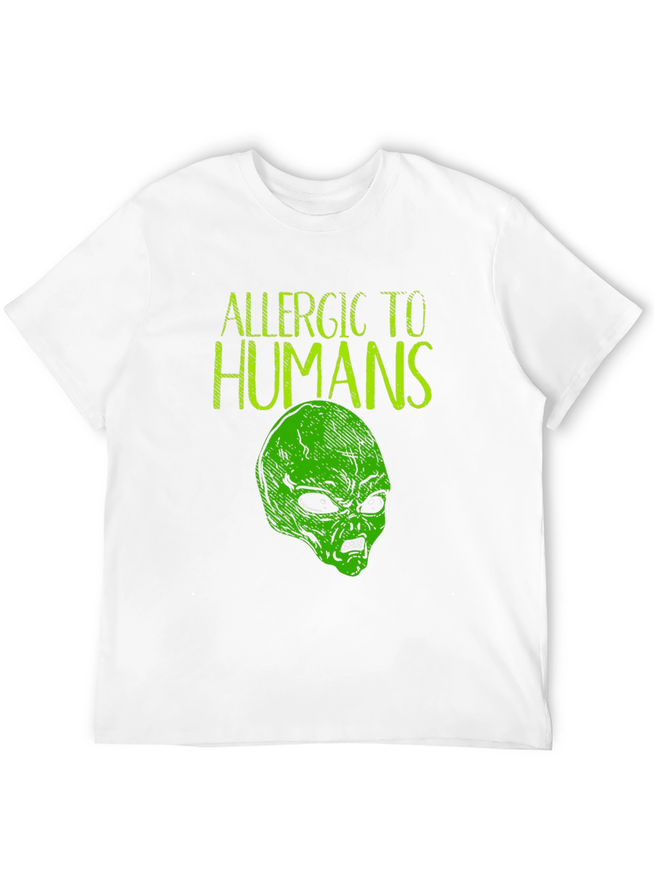 Allergic to Humans Alien Graphic Tee