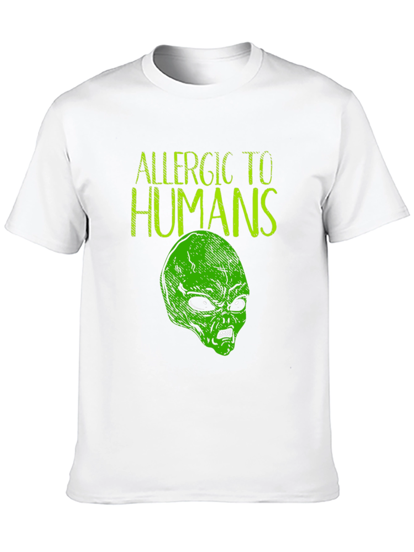 Allergic to Humans Alien Graphic Tee
