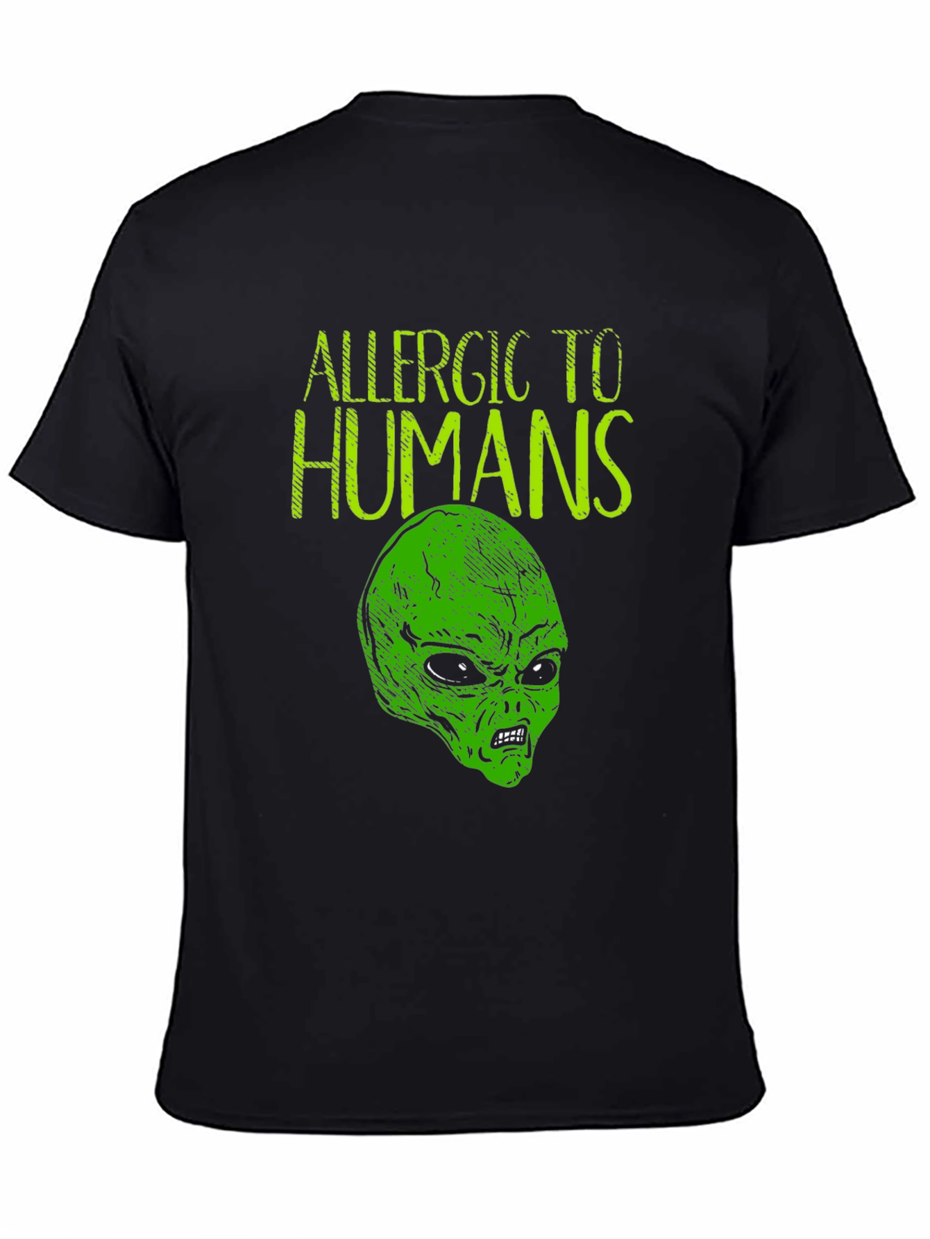 Allergic to Humans Alien Graphic Tee