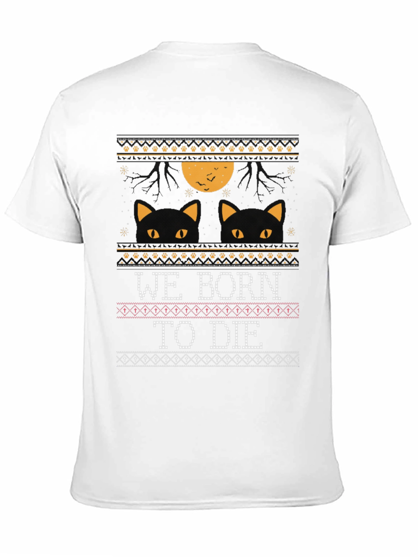 Halloween Cats We Born To Die T-Shirt