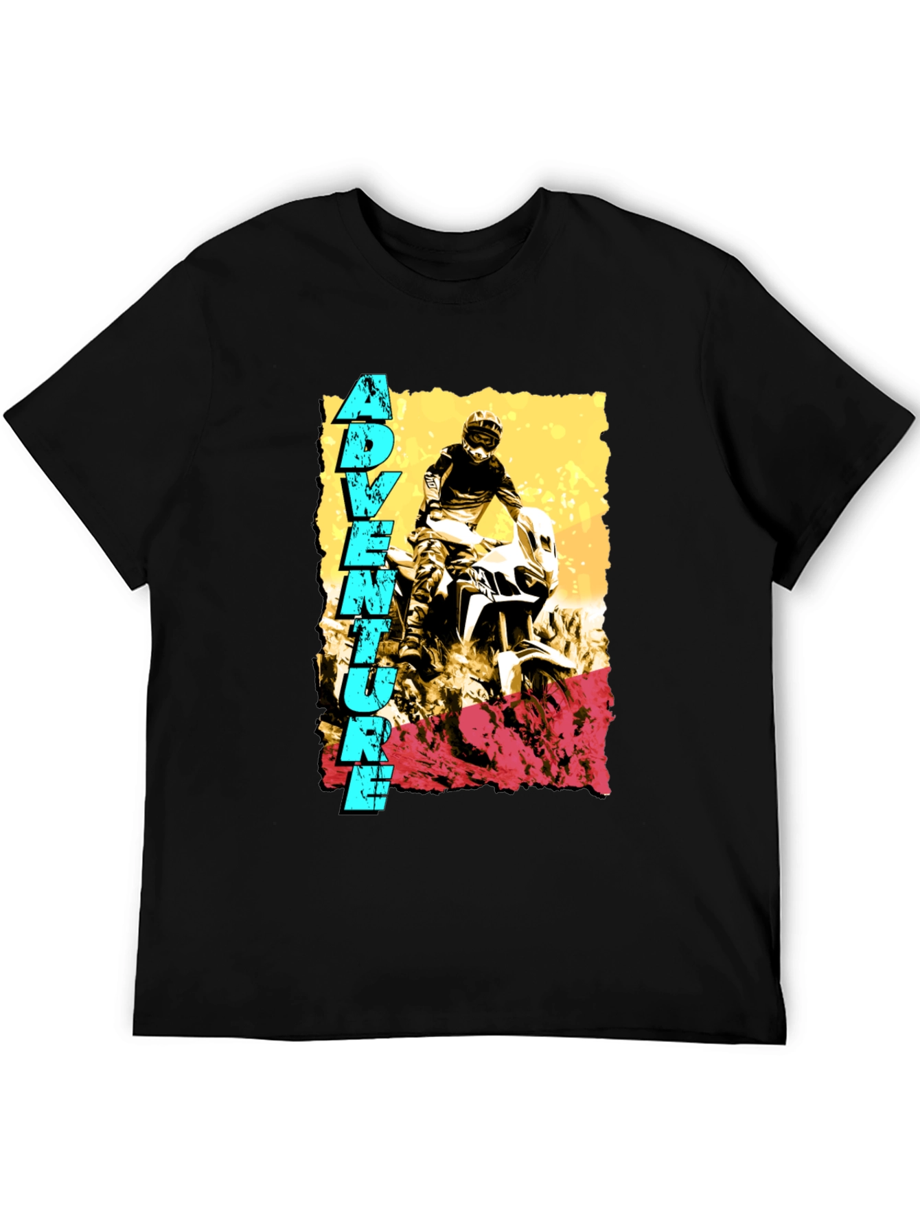 Adventure Rider Graphic Tee - Black