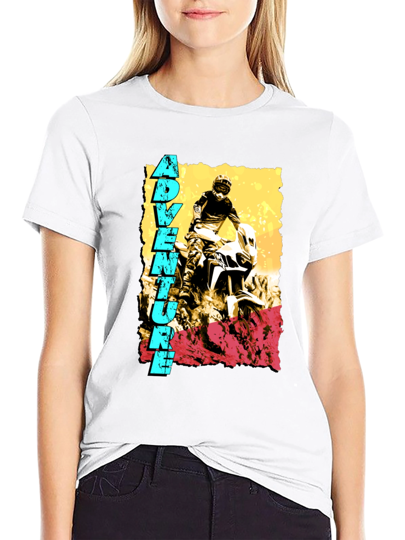 Adventure Rider Graphic Tee - Black