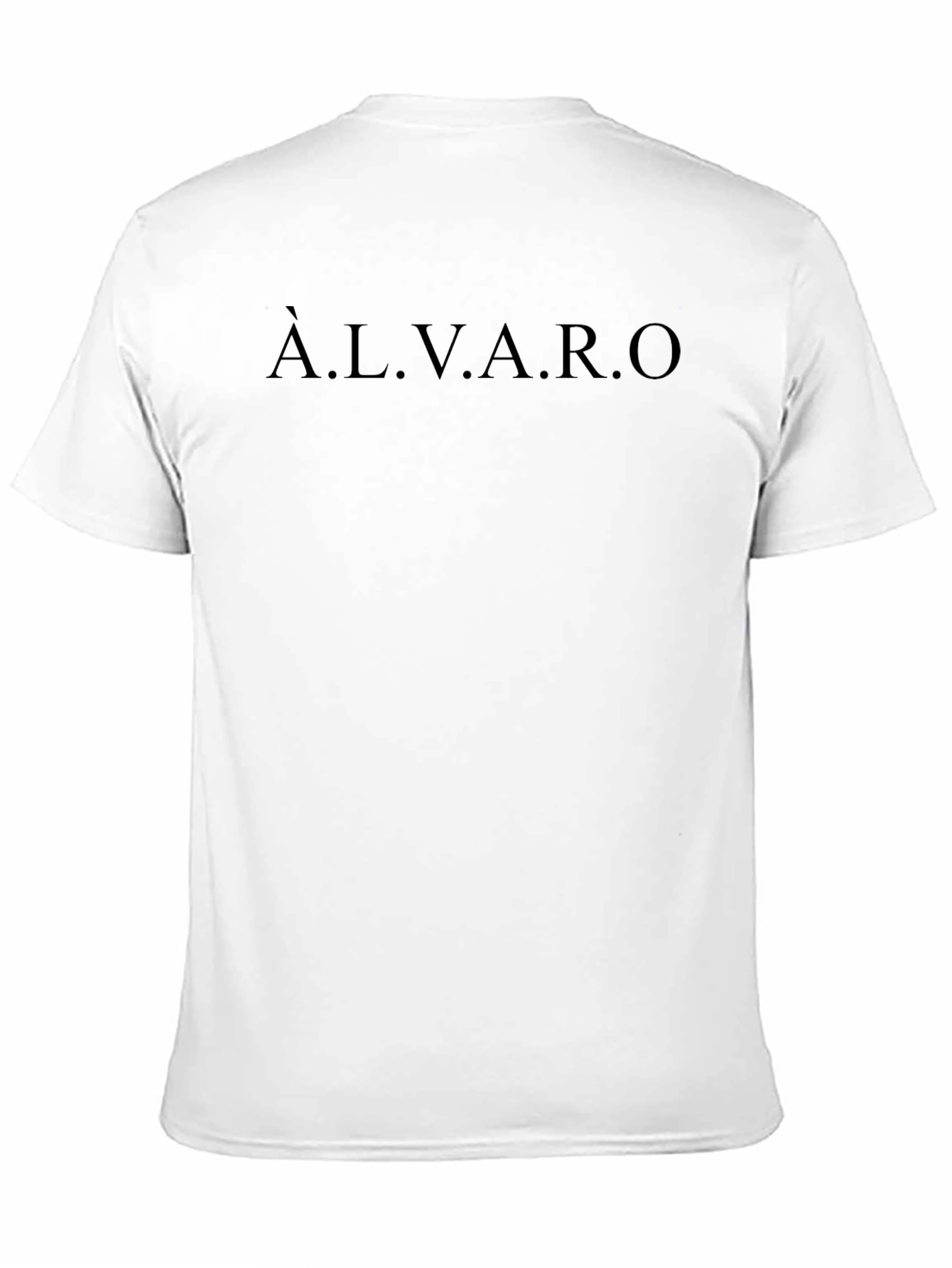 Àlvaro Name T-Shirt - Personalized Custom Gift