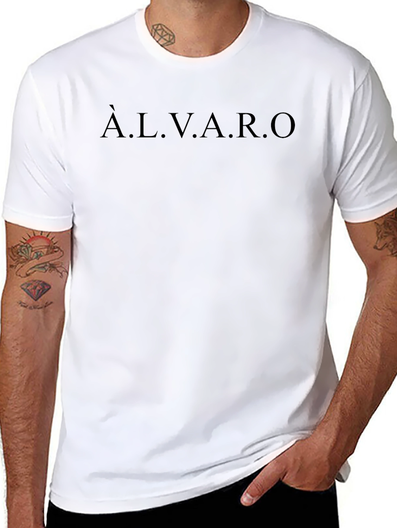 Àlvaro Name T-Shirt - Personalized Custom Gift
