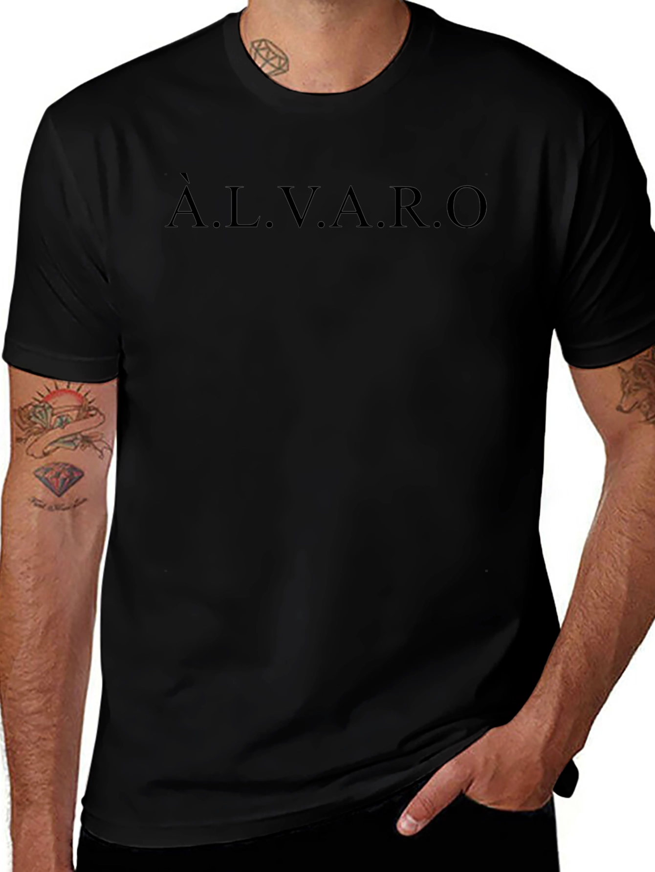 Àlvaro Name T-Shirt - Personalized Custom Gift