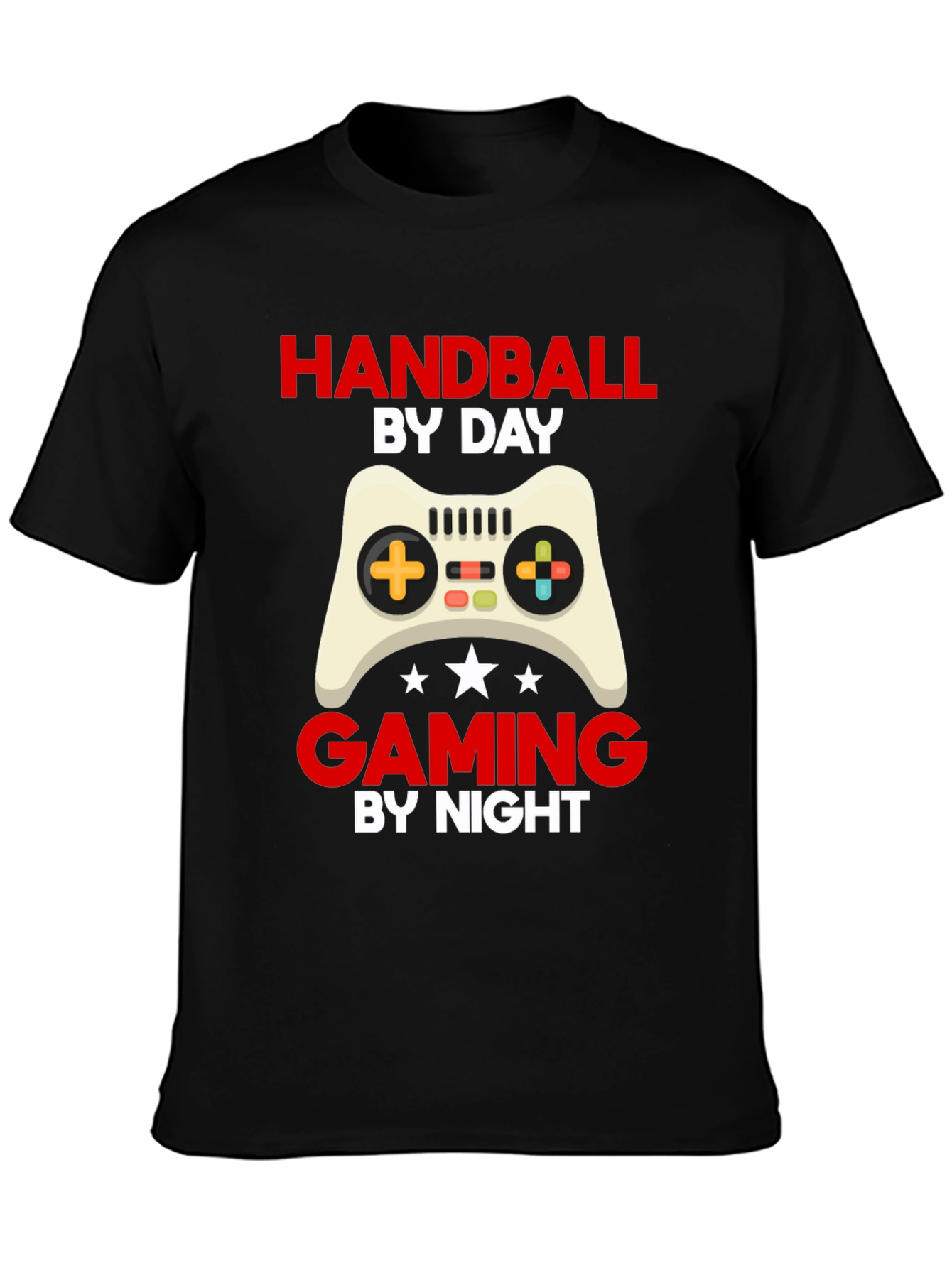 Handball By Day Gaming By Night T-Shirt