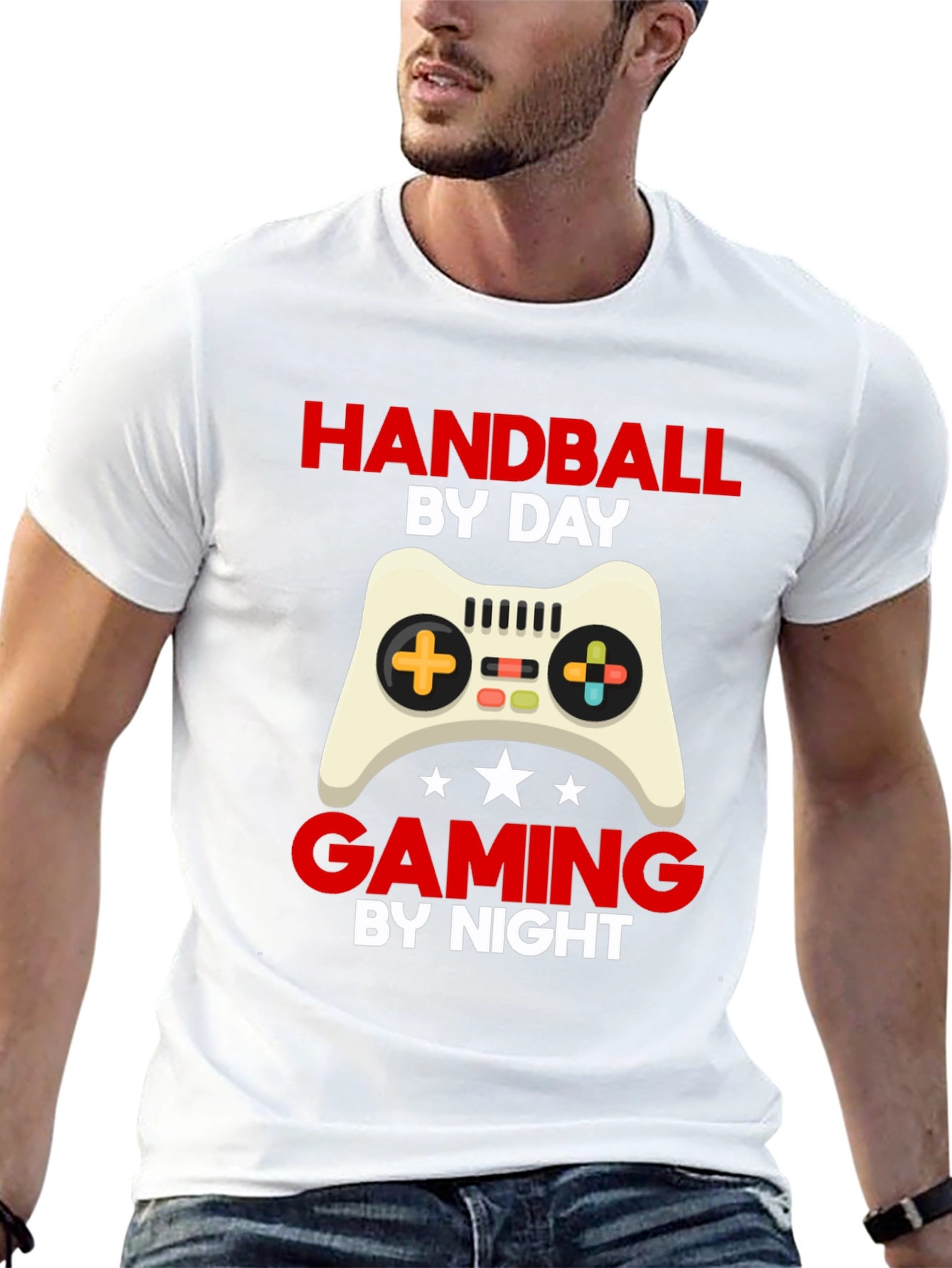 Handball By Day Gaming By Night T-Shirt