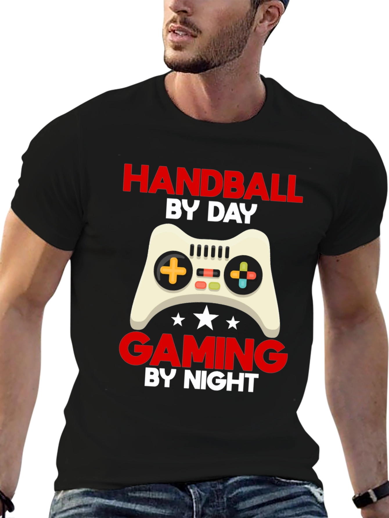 Handball By Day Gaming By Night T-Shirt