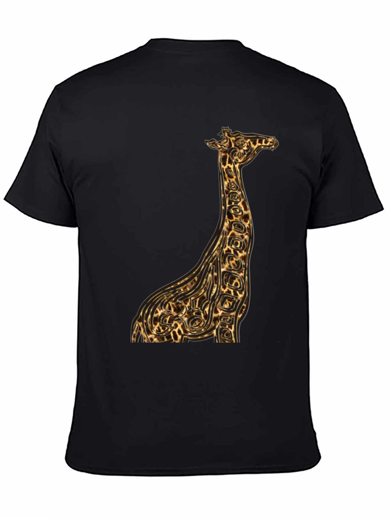 Giraffe Print Graphic Tee - Unique Animal Design