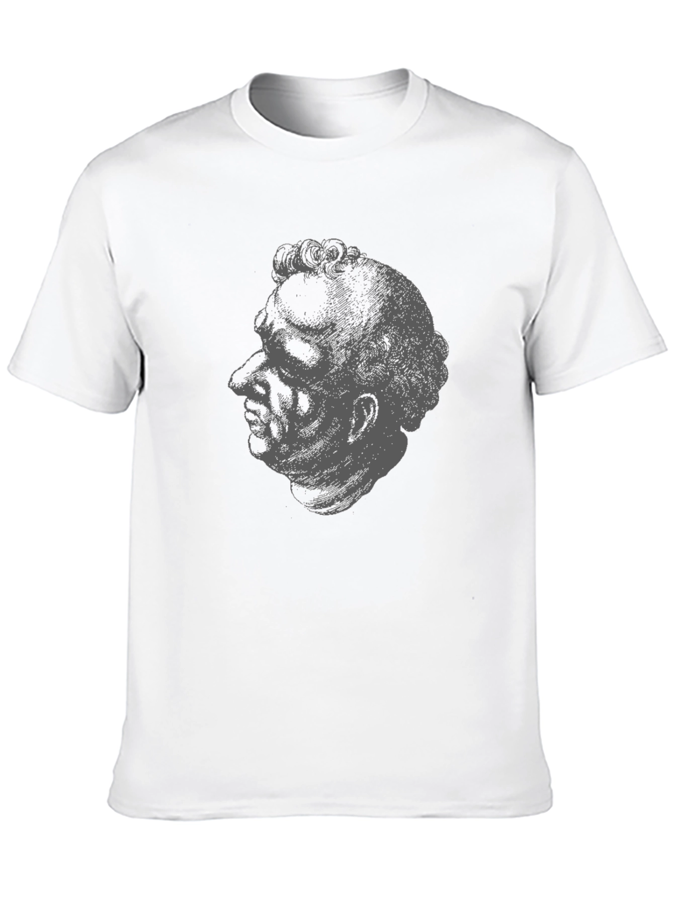 Gothic Head Print Tee - Dark Aesthetic