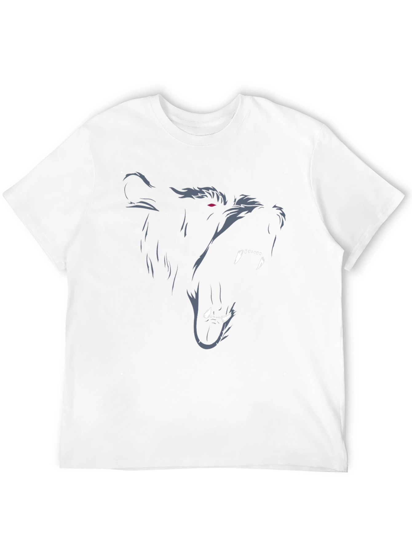 Grizzly Bear Graphic Print Black T-Shirt