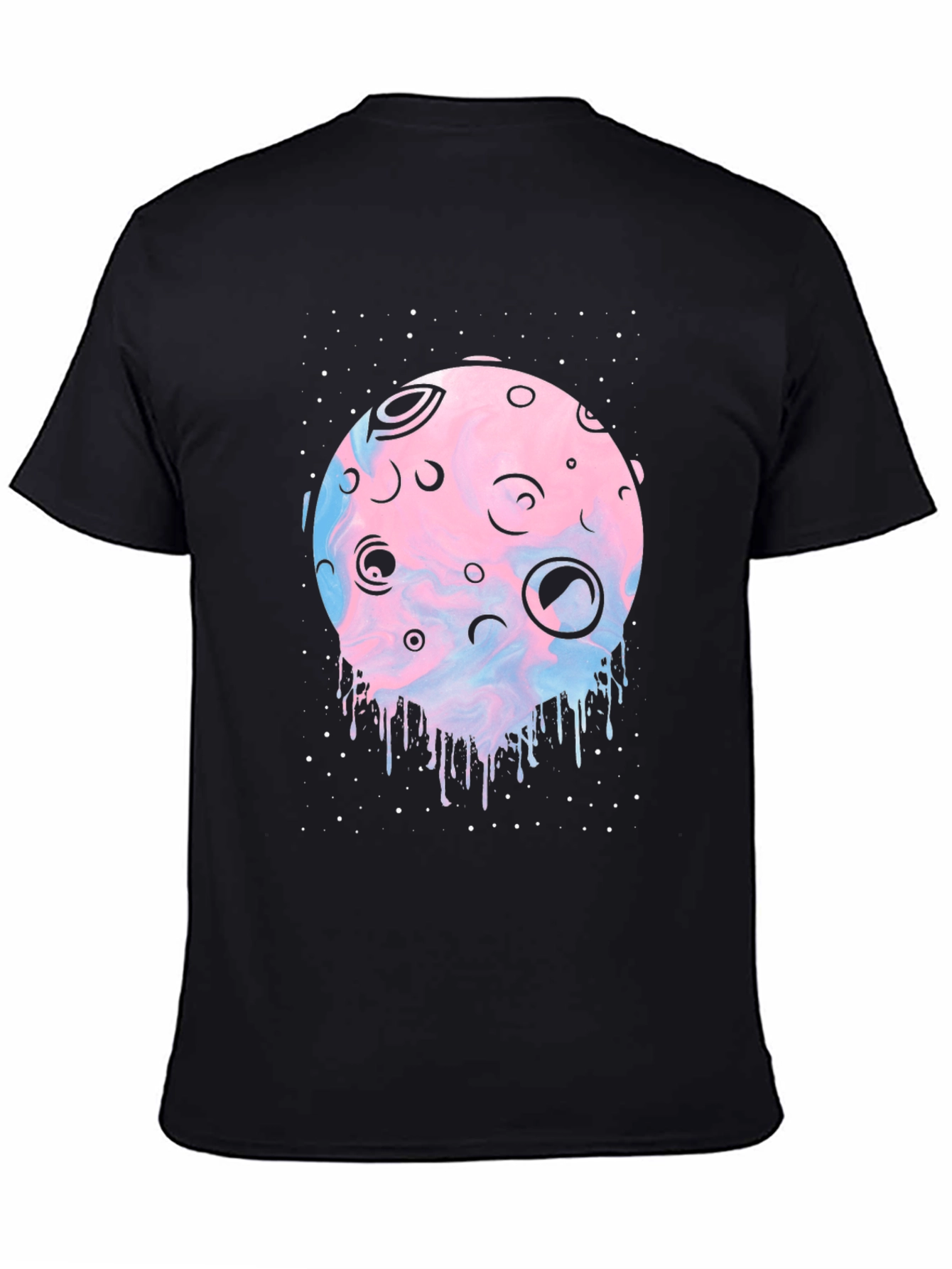 Galaxy Moon T-Shirt - Unique Graphic Tee