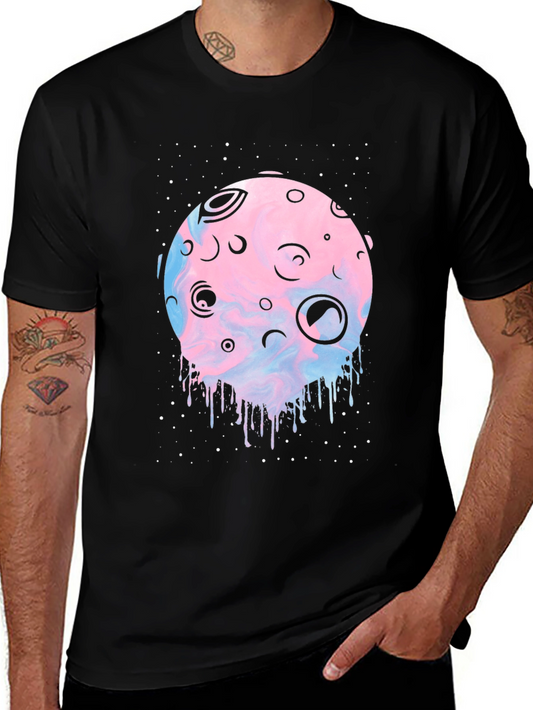 Galaxy Moon T-Shirt - Unique Graphic Tee